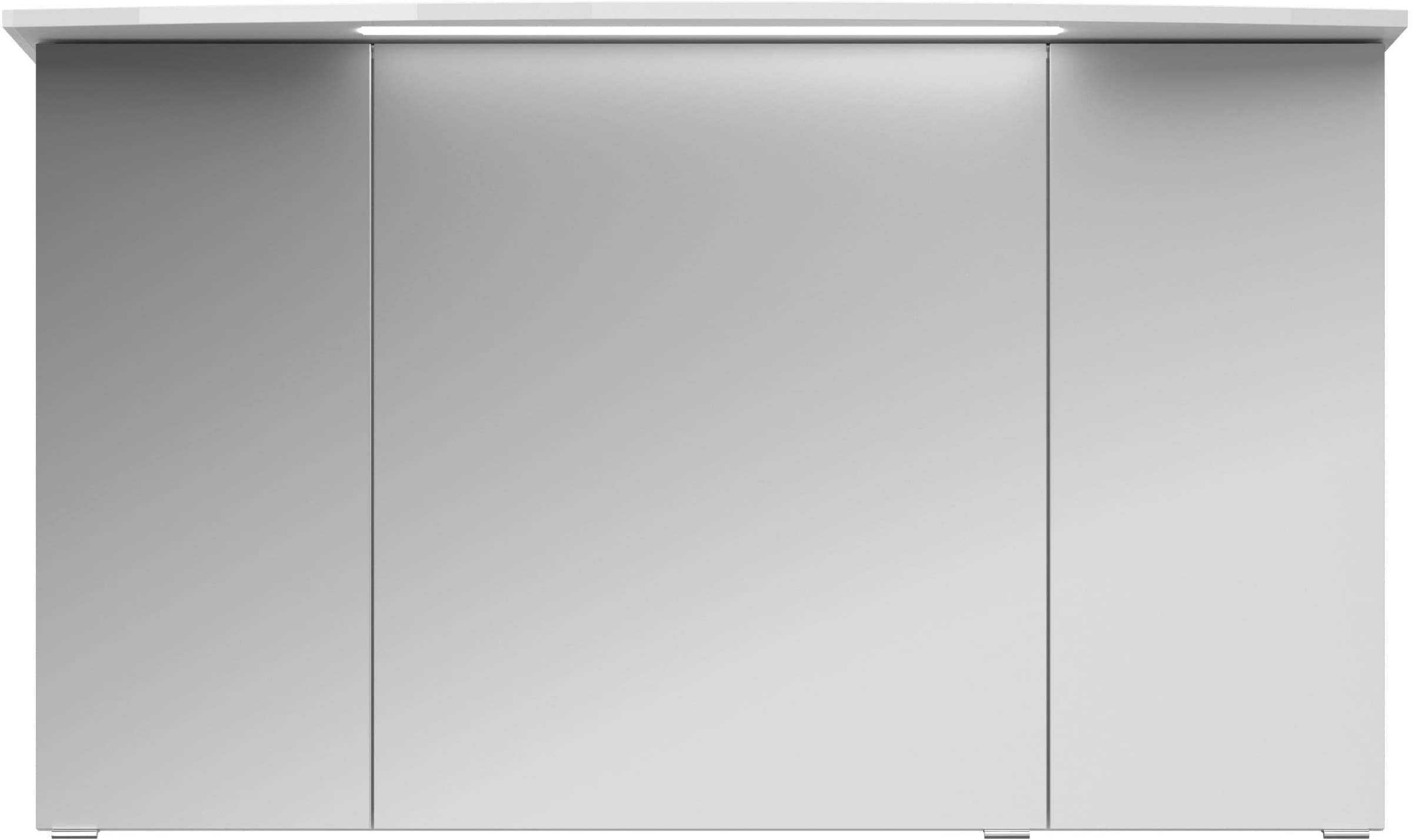 Saphir Badezimmerspiegelschrank "Serie 4010 Badezimmer-Spiegelschrank inkl. LED-Beleuchtung im Kranz", Badschrank 142 cm