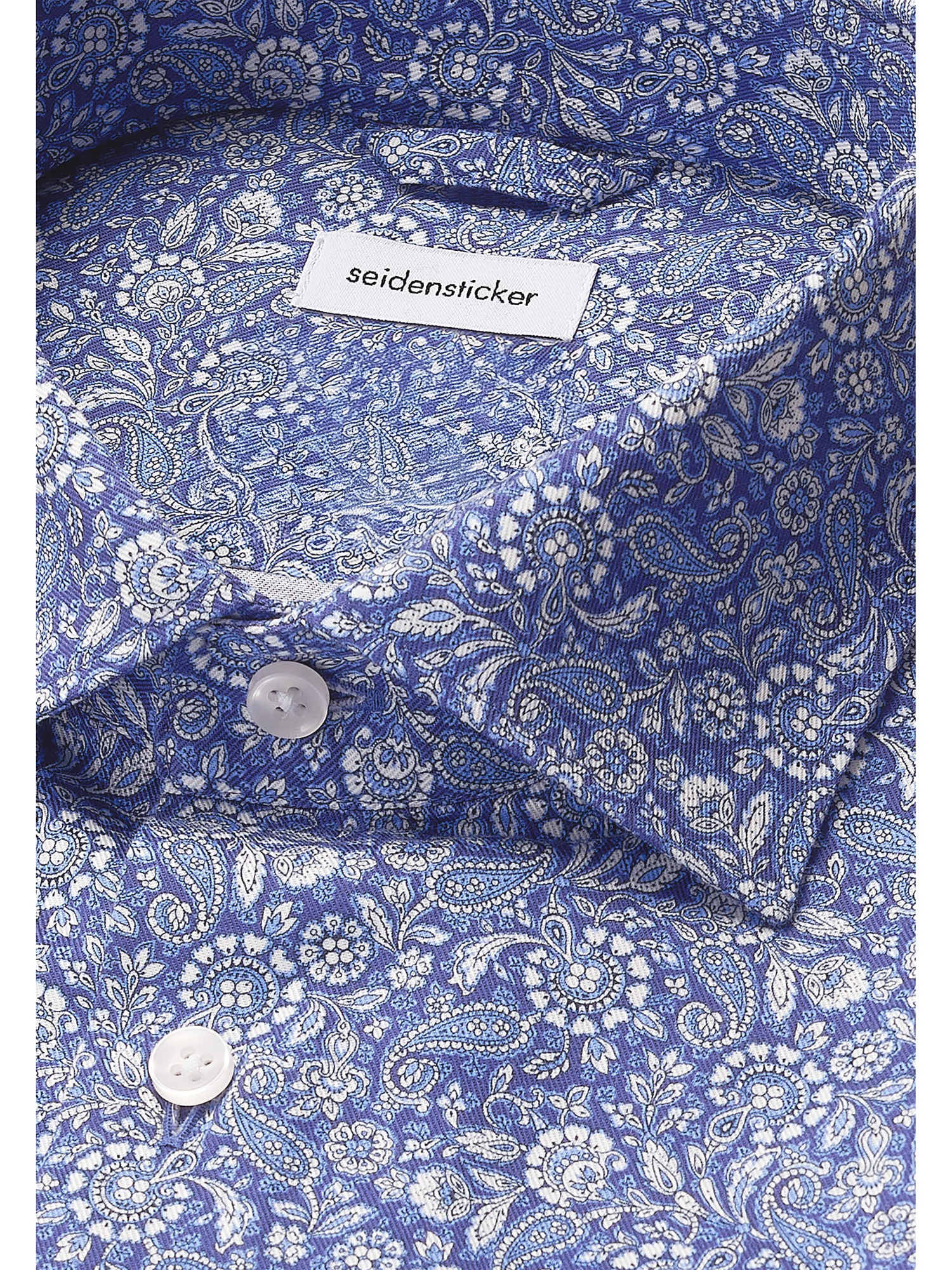 seidensticker Businesshemd »Schwarze Rose«, Slim 1/1 Kentkragen Paisley