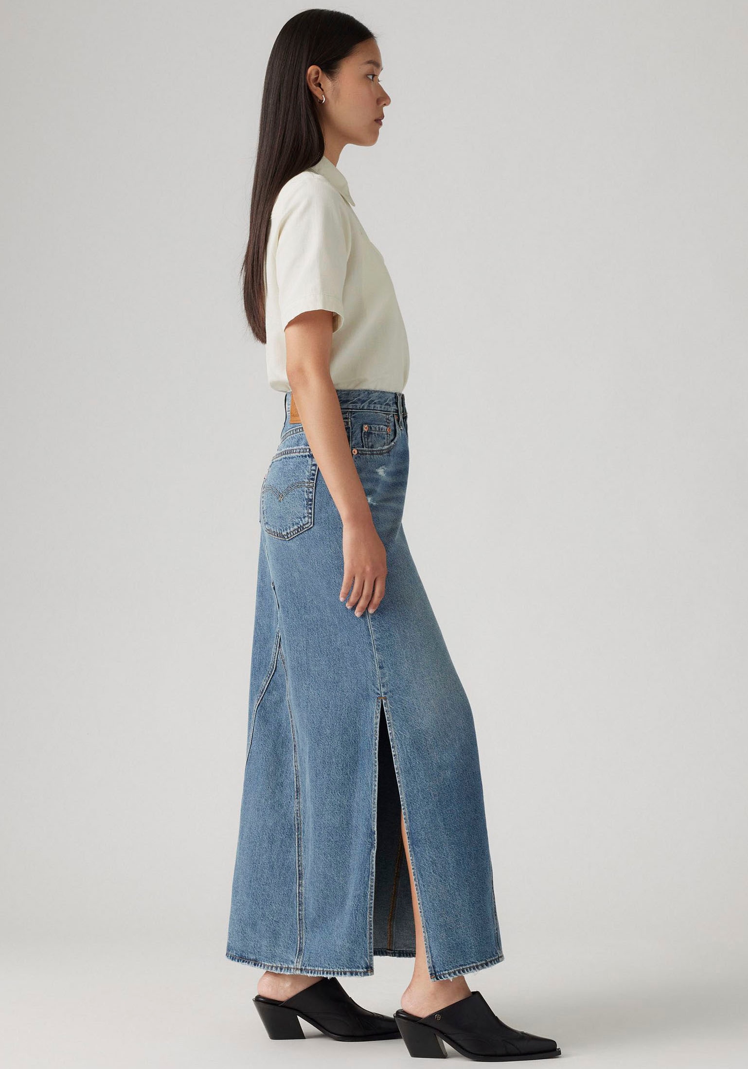 Levi's® Jeansrock »ICONIC LONG SKIRT«, im Five-Pocket Style