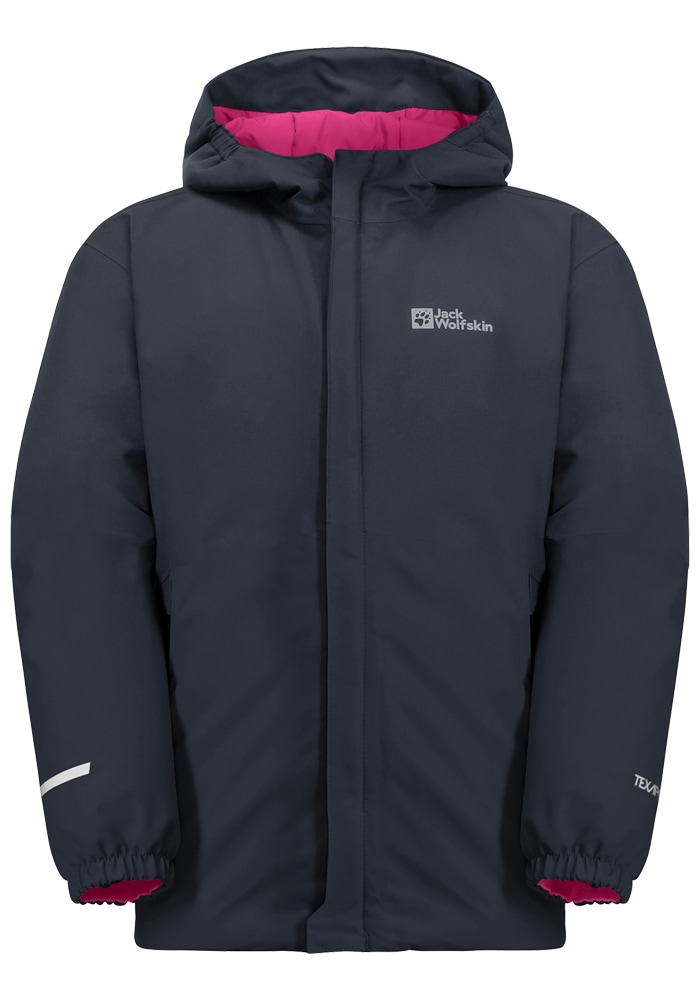 Jack Wolfskin Outdoorjacke "BLOCKY JACKET K", mit Kapuze