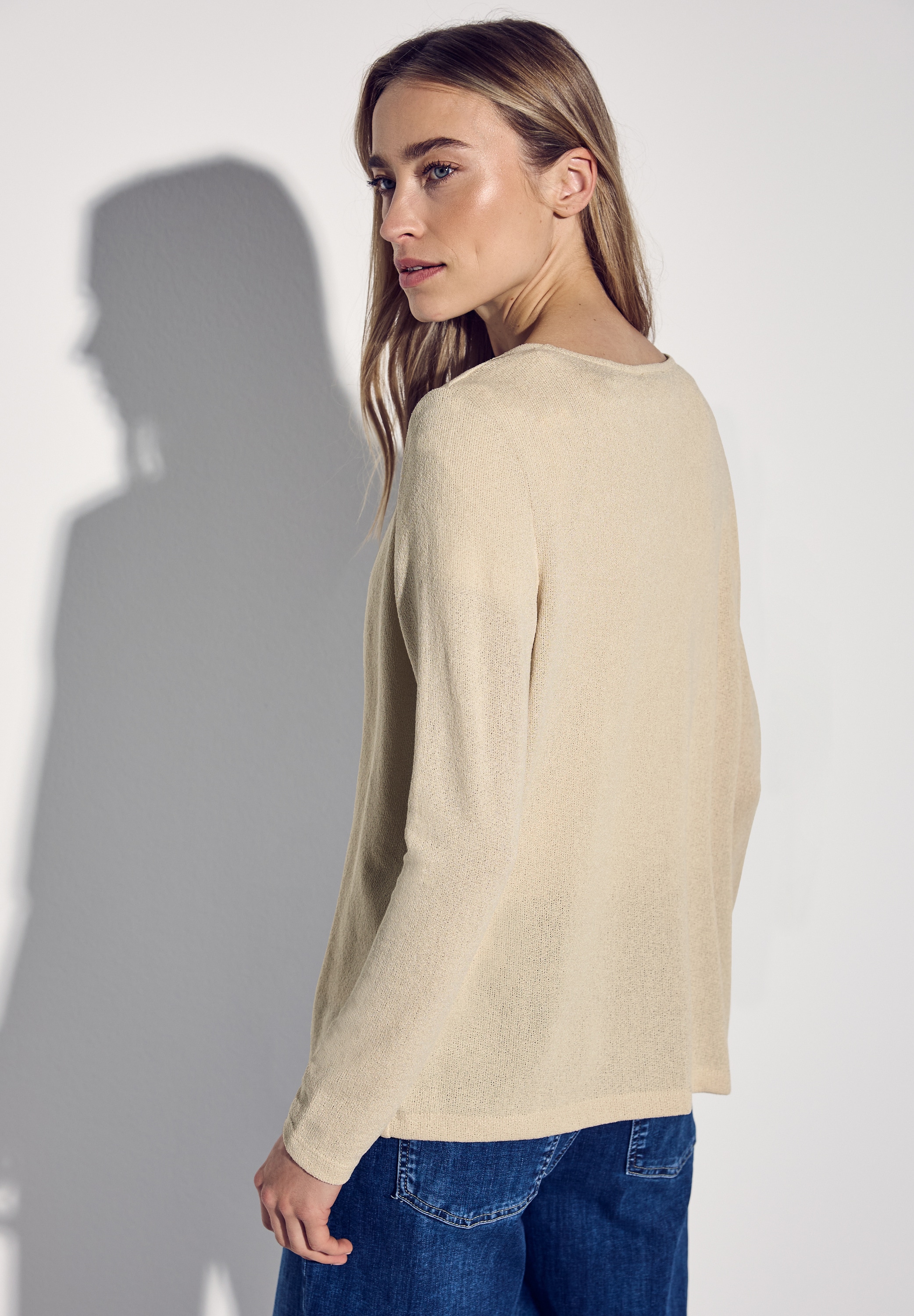 STREET ONE Shirtjacke »NETTE«, im Strick Look