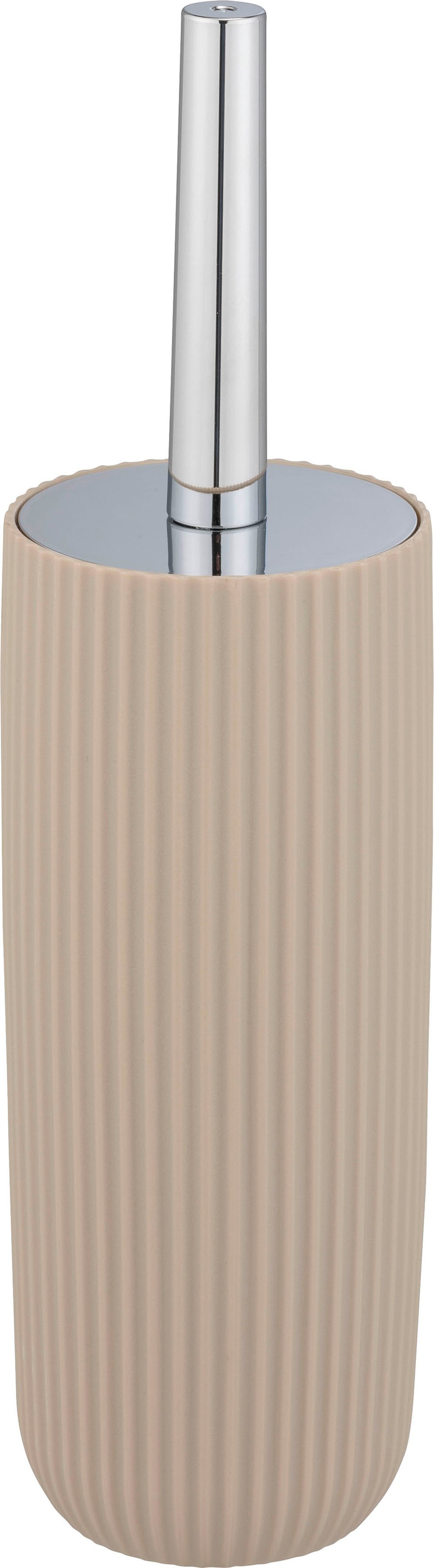 WENKO WC-Garnitur »Agropoli«, aus Kunststoff, beige, mit geschlosssener Form