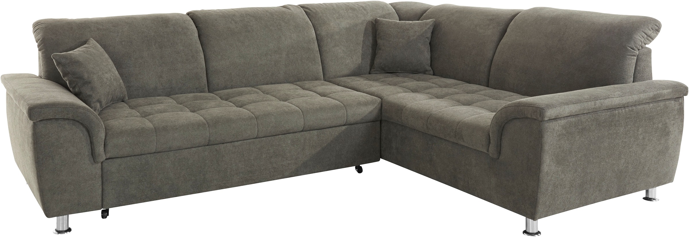 DOMO collection Ecksofa "Franzi, zeitlos und elegant, moderne Sitzheftung, günstig online kaufen