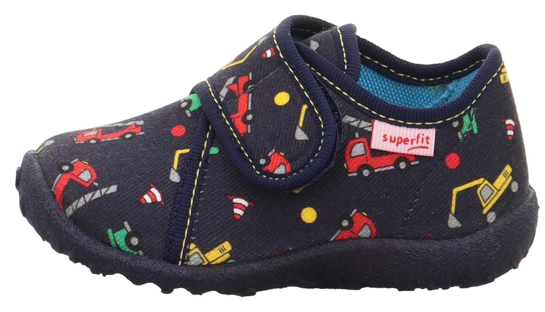 Superfit Hausschuh »SPOTTY WMS: Mittel«, Klettschuh, Kindergarten Schuh mit süßem Motiv