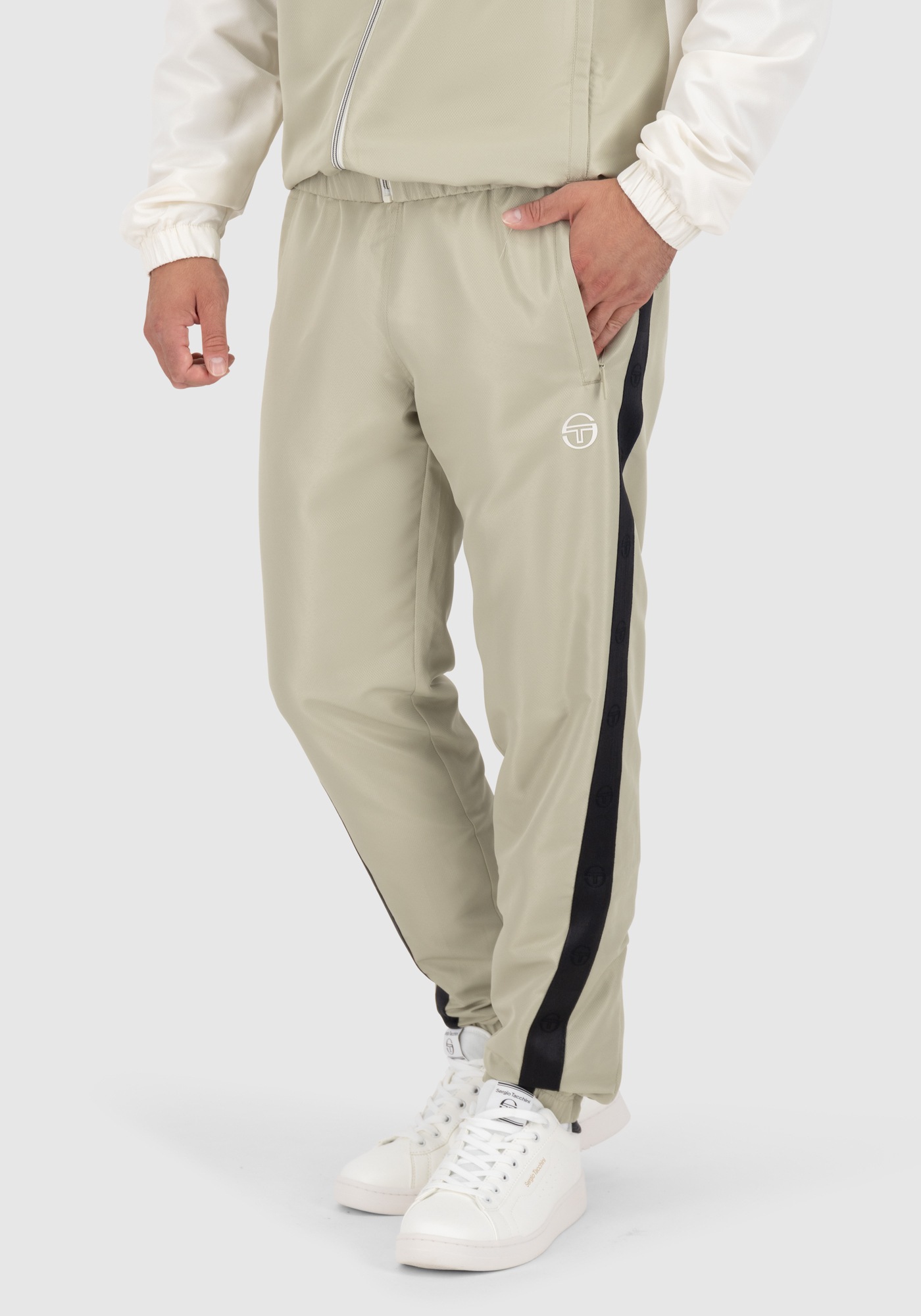 Sergio Tacchini Trainingsanzug »DIAGONALLEY HOODIE TRACKSUIT Herren«, Trainingsanzug Herren, Tracksuit, Retro, Outdoor, Jogging, Streetwear