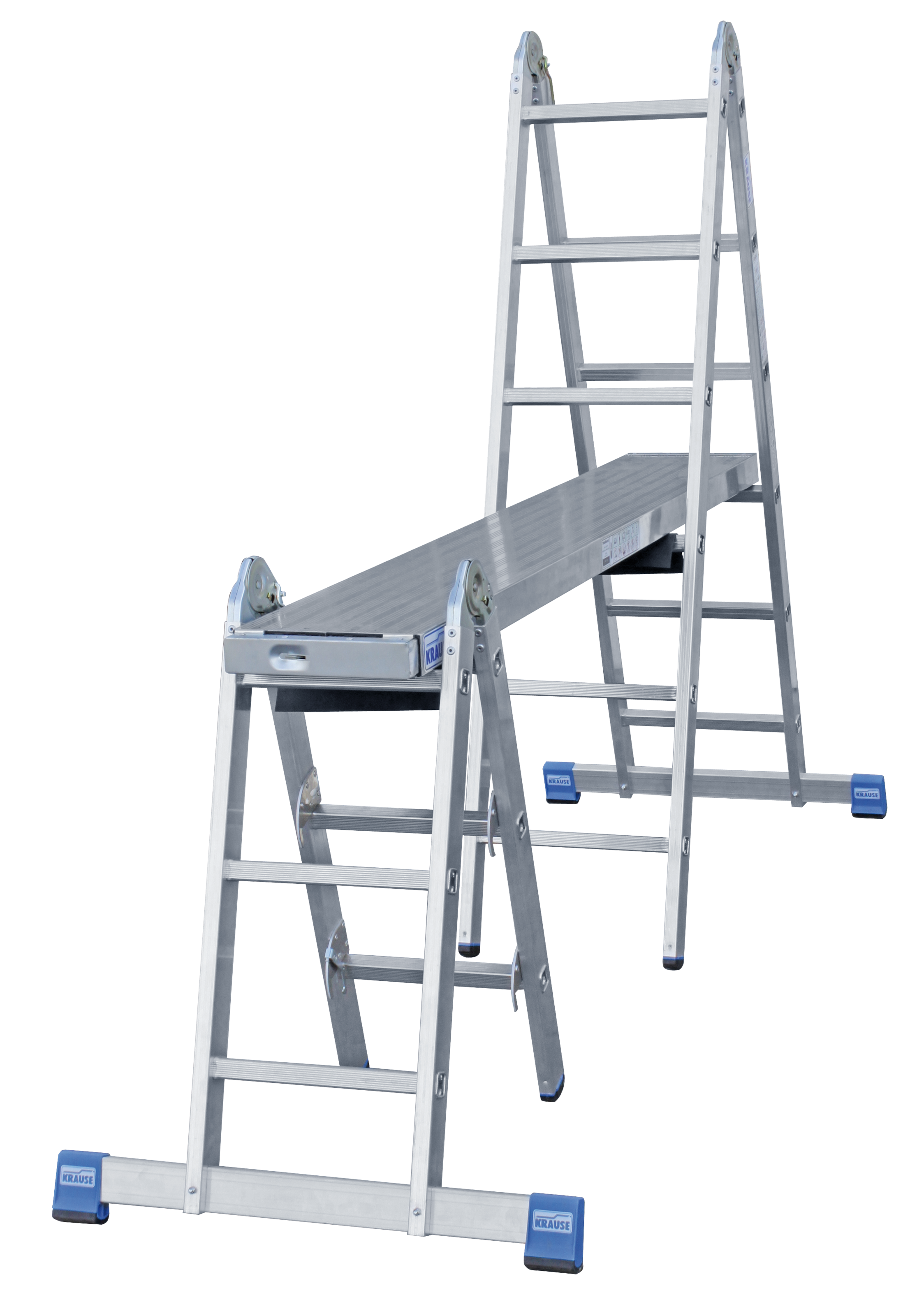KRAUSE Gelenkleiter »Stabilo«, Combileiter mit 2x3 und 2x6 Sprossen