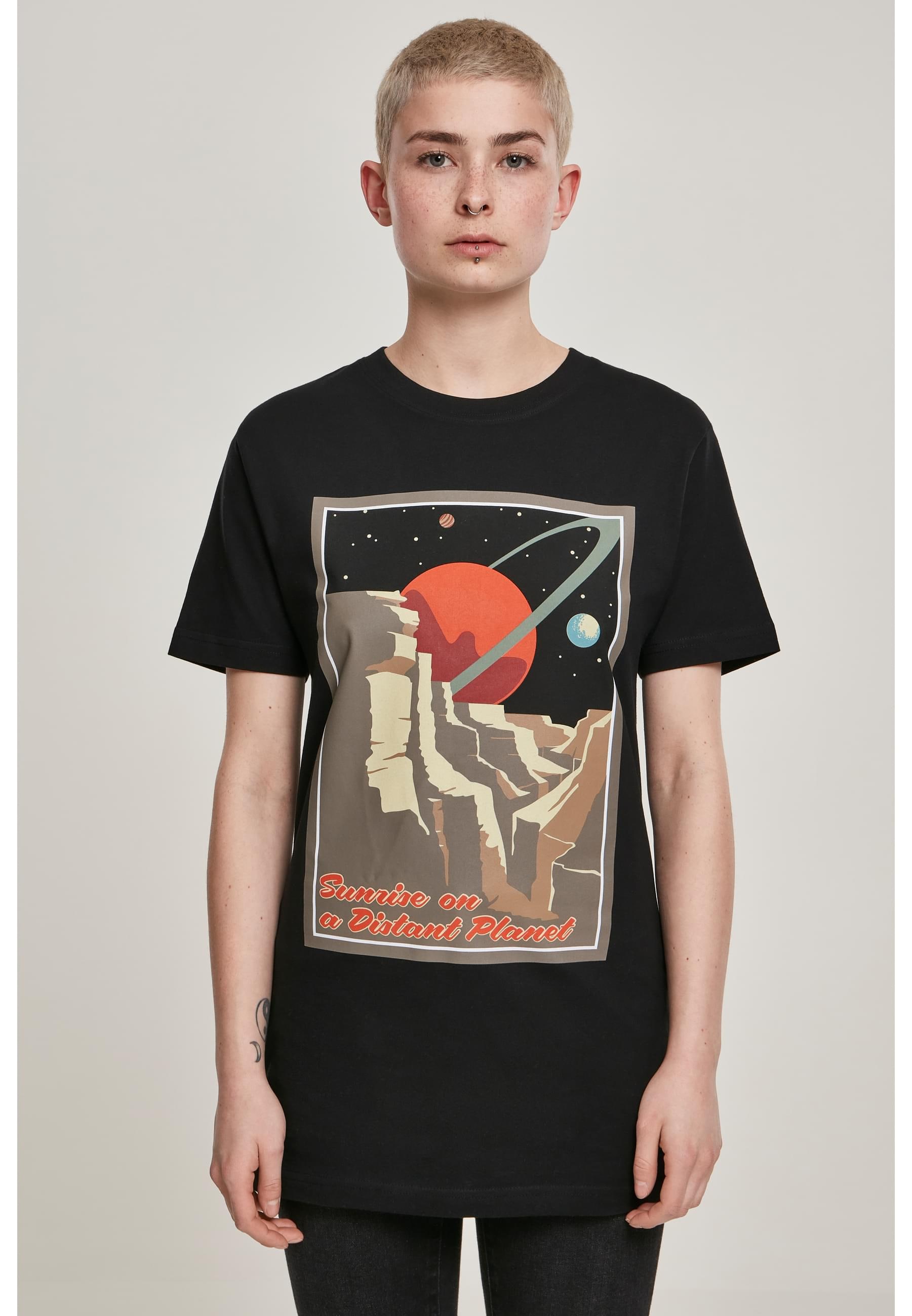 MisterTee Kurzarmshirt »MisterTee Damen Ladies Distant Planet Tee«, (1 tlg.)