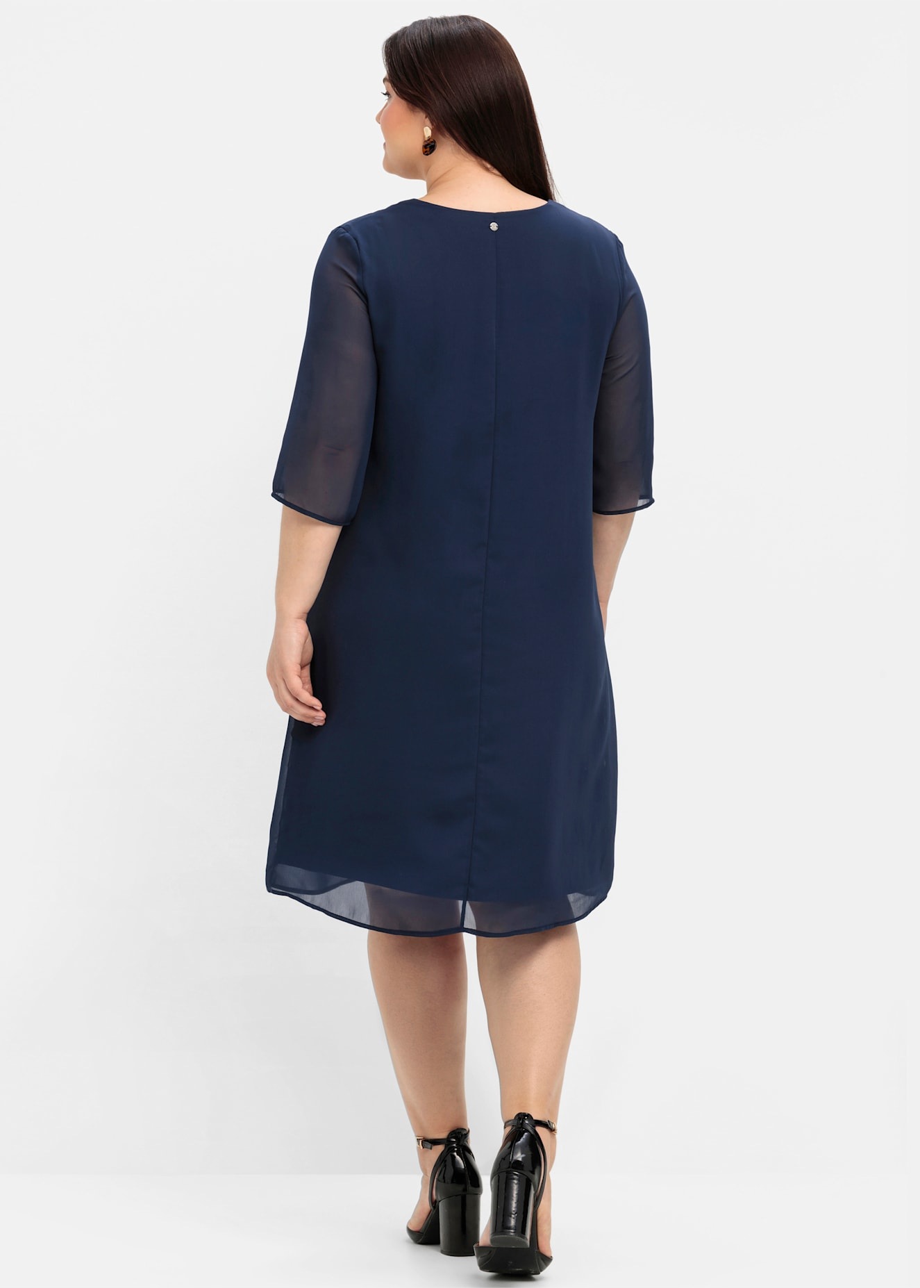 Sheego Chiffonkleid "Cocktailkleid" günstig online kaufen