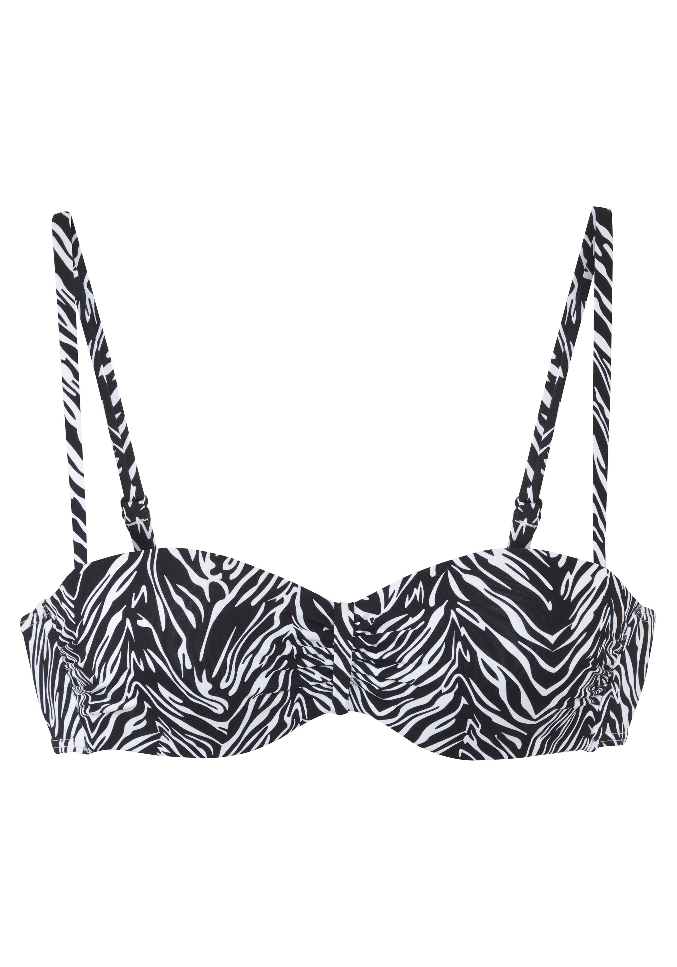 s.Oliver Bügel-Bandeau-Bikini-Top "Kanto" im Animal-Design günstig online kaufen