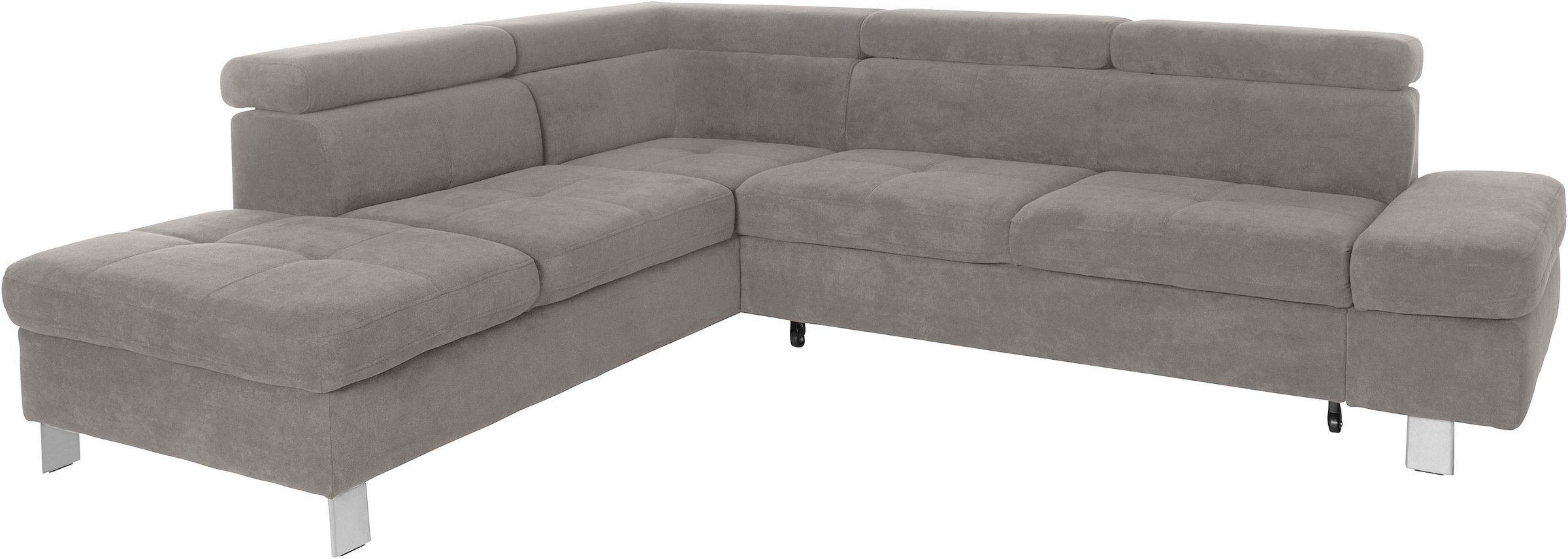 exxpo - sofa fashion Ecksofa »Fiji, L-Form«, mit Kopf- bzw. Rückenverstellung, wahlweise mit Bettfunktion