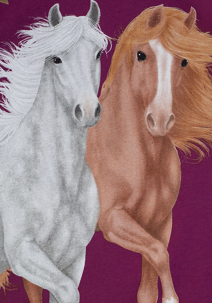 Thumbnail - Miss Melody Langarmshirt mit großem Pferde-Frontmotiv