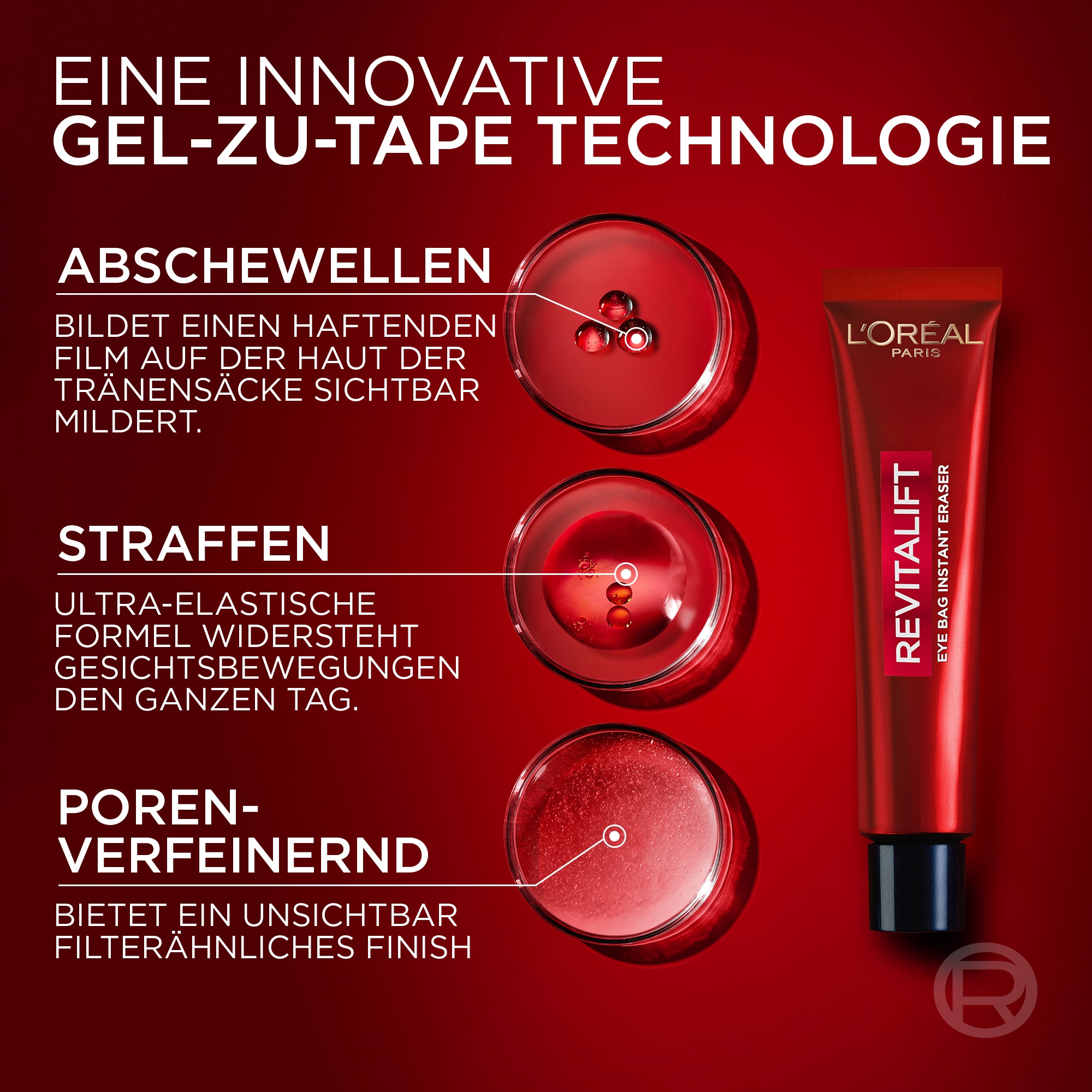 L'ORÉAL PARIS Anti-Aging-Augencreme »L'Oréal Paris Revitalift Laser Anti-Tränensack Sofort Lifting«