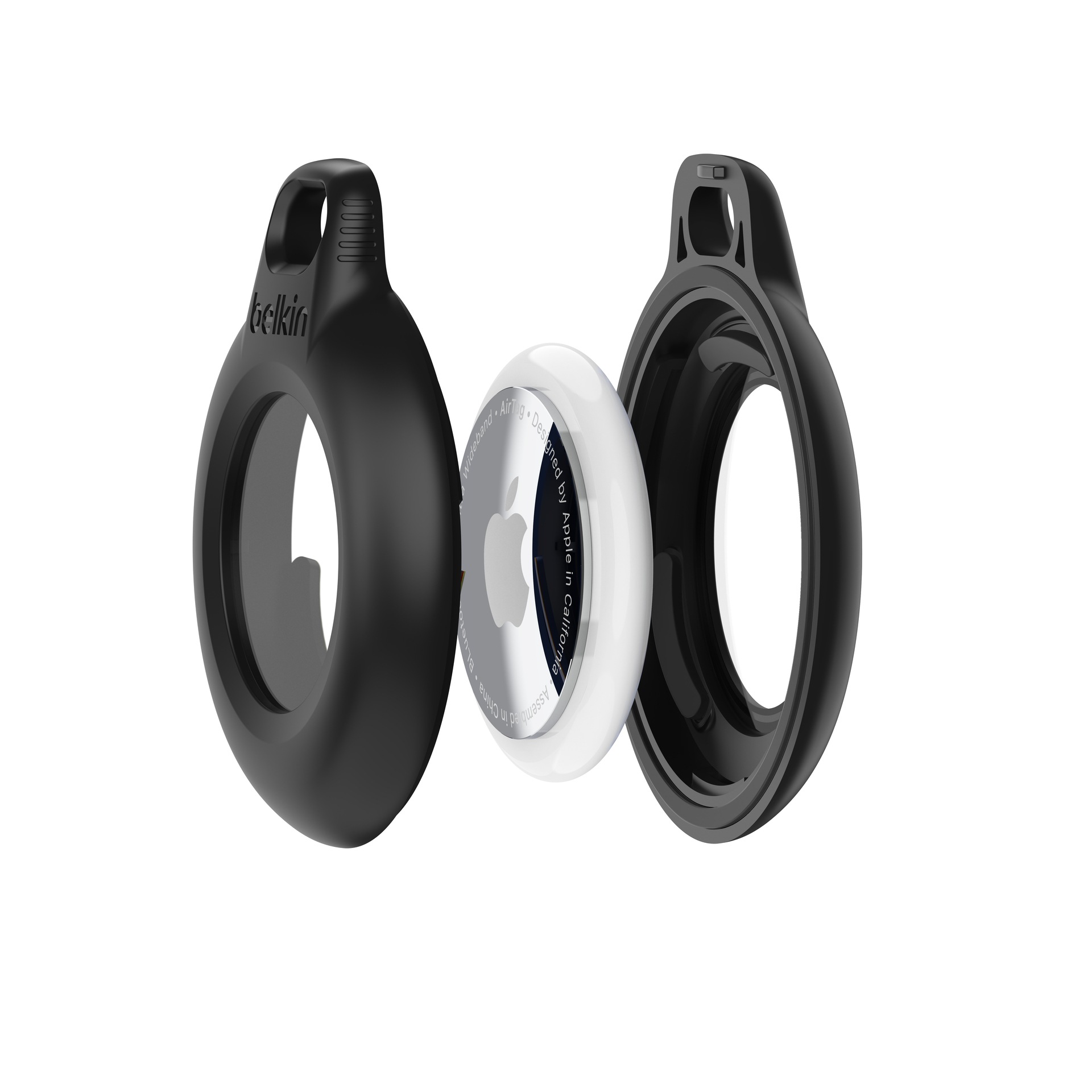 Belkin Schlüsselanhänger Set »Secure Holder 4er-Pack wasserfest für Apple AirTag«, (4 tlg.)
