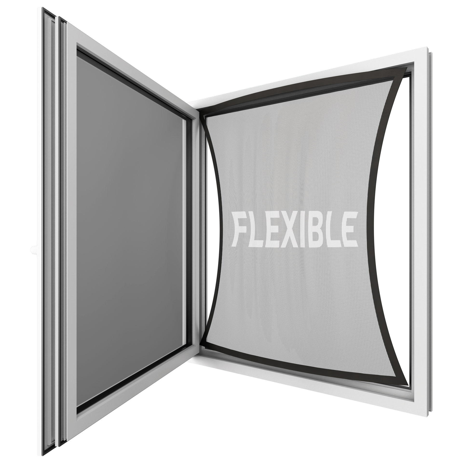 SCHELLENBERG Insektenschutz-Fensterrahmen »ohne bohren, Fliegengitter-Pop-up-Fenster, flexibel« 1 Stk. tlg. zum Einspannen, 100 x 120 cm, anthrazit