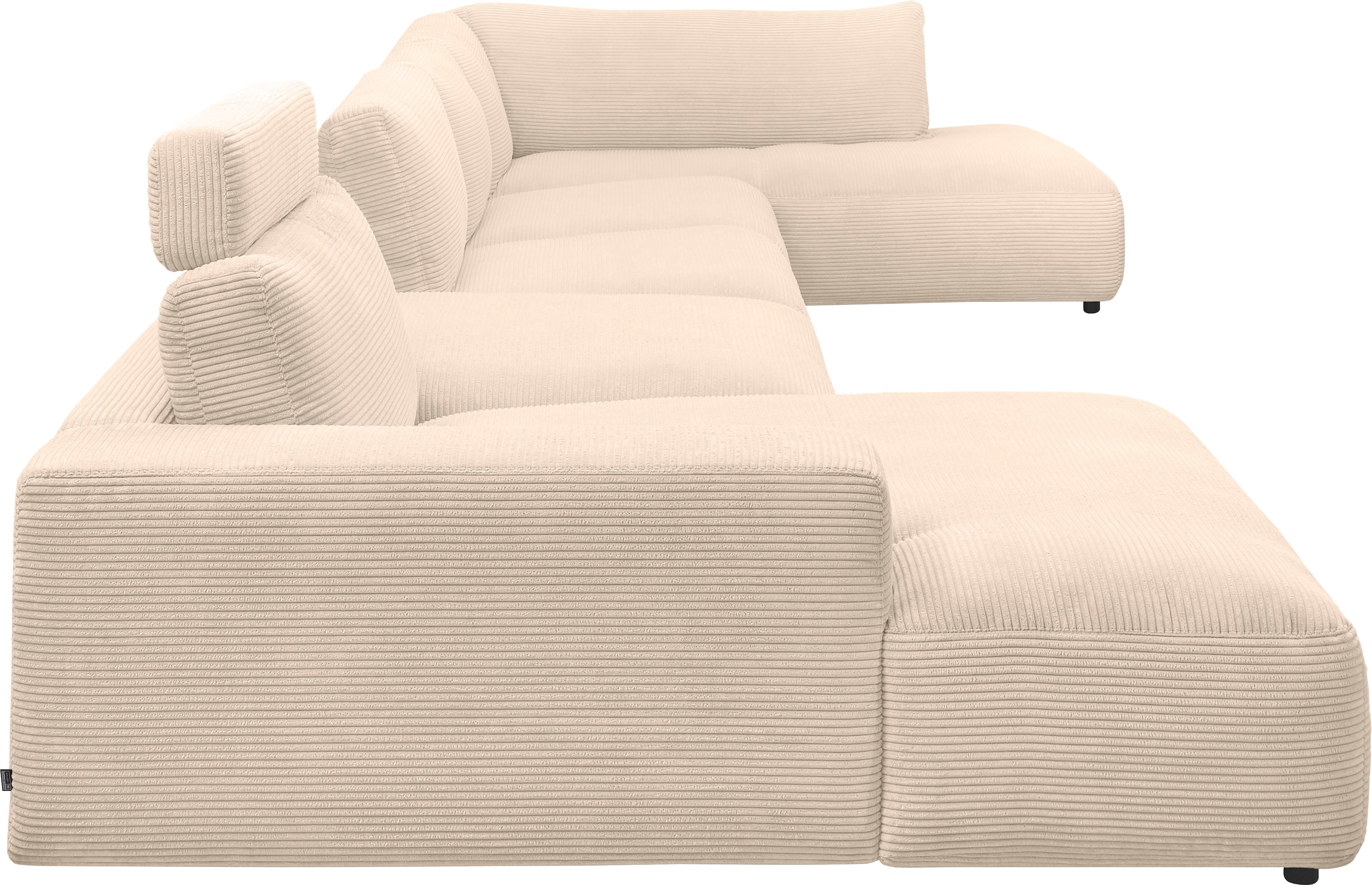 Musterring Wohnlandschaft »Lucia U-Form«, Cord-Bezug, inklusive Kopfstütze, Gesamtbreite 524 cm