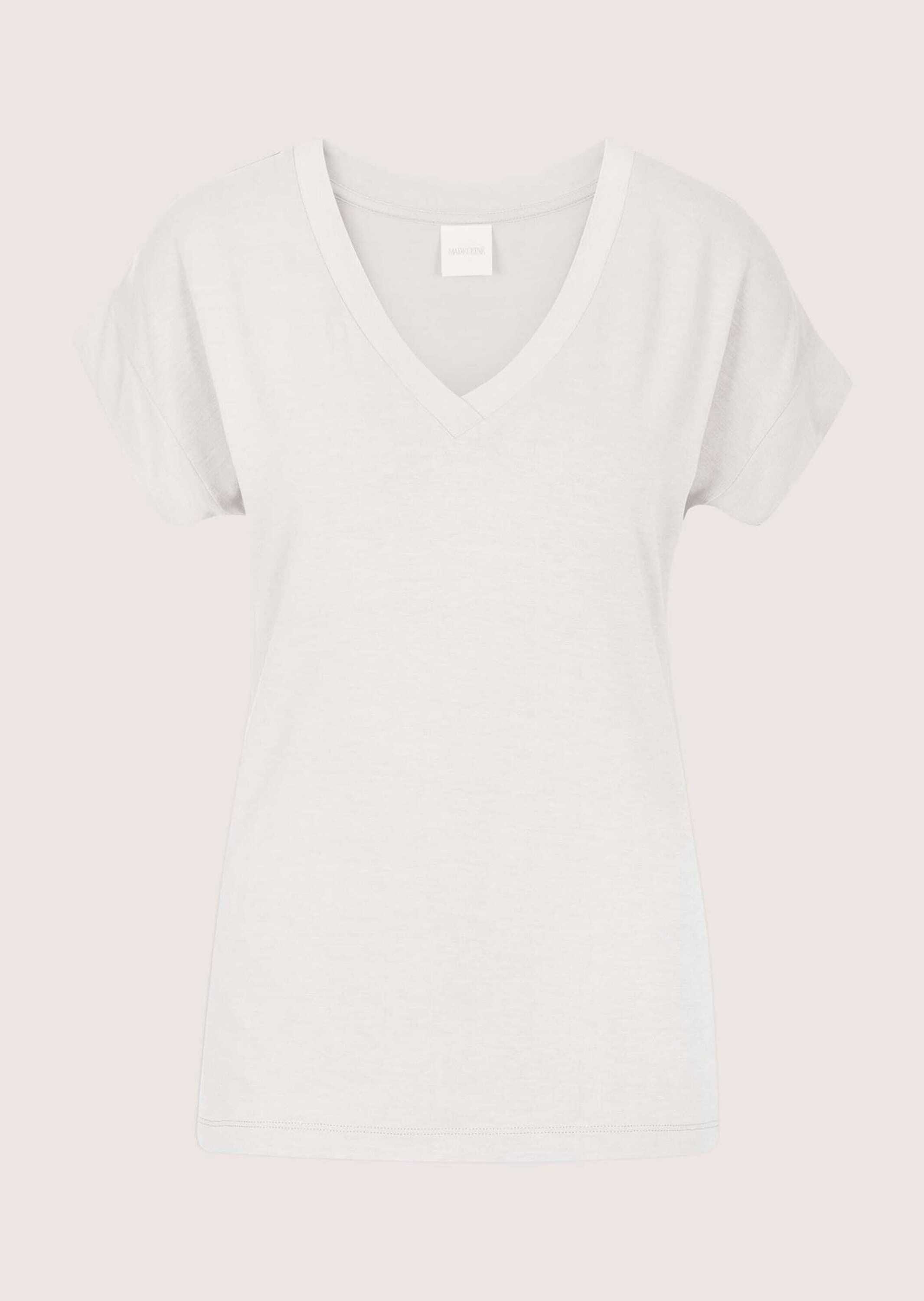 MADELEINE Kurzarmshirt "Shirt Zeitloses Blusenshirt mit V-Ausschnitt" günstig online kaufen