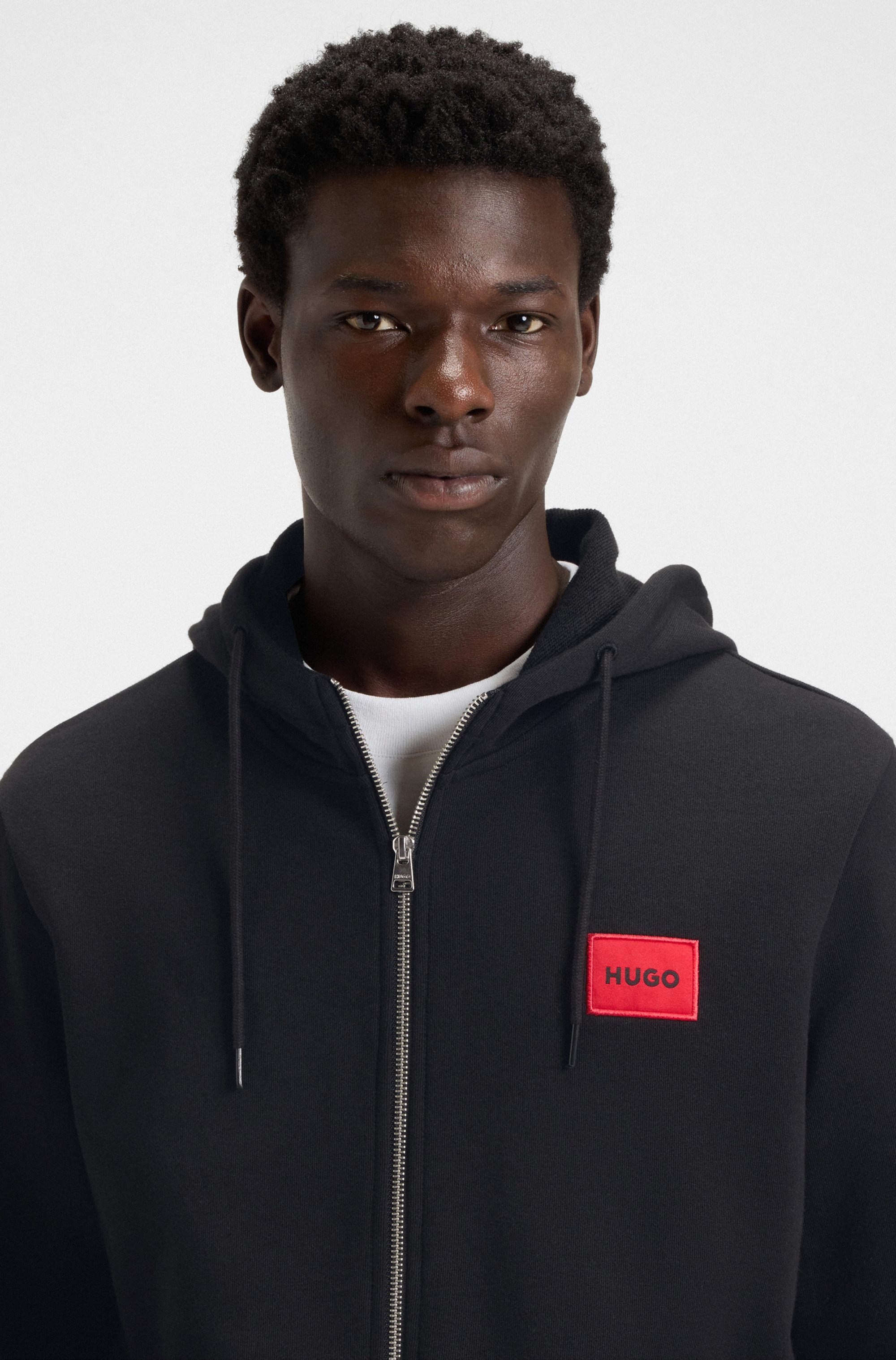 Hugo Sweat-shirt à Zip Daple 212 Black M Homme 6