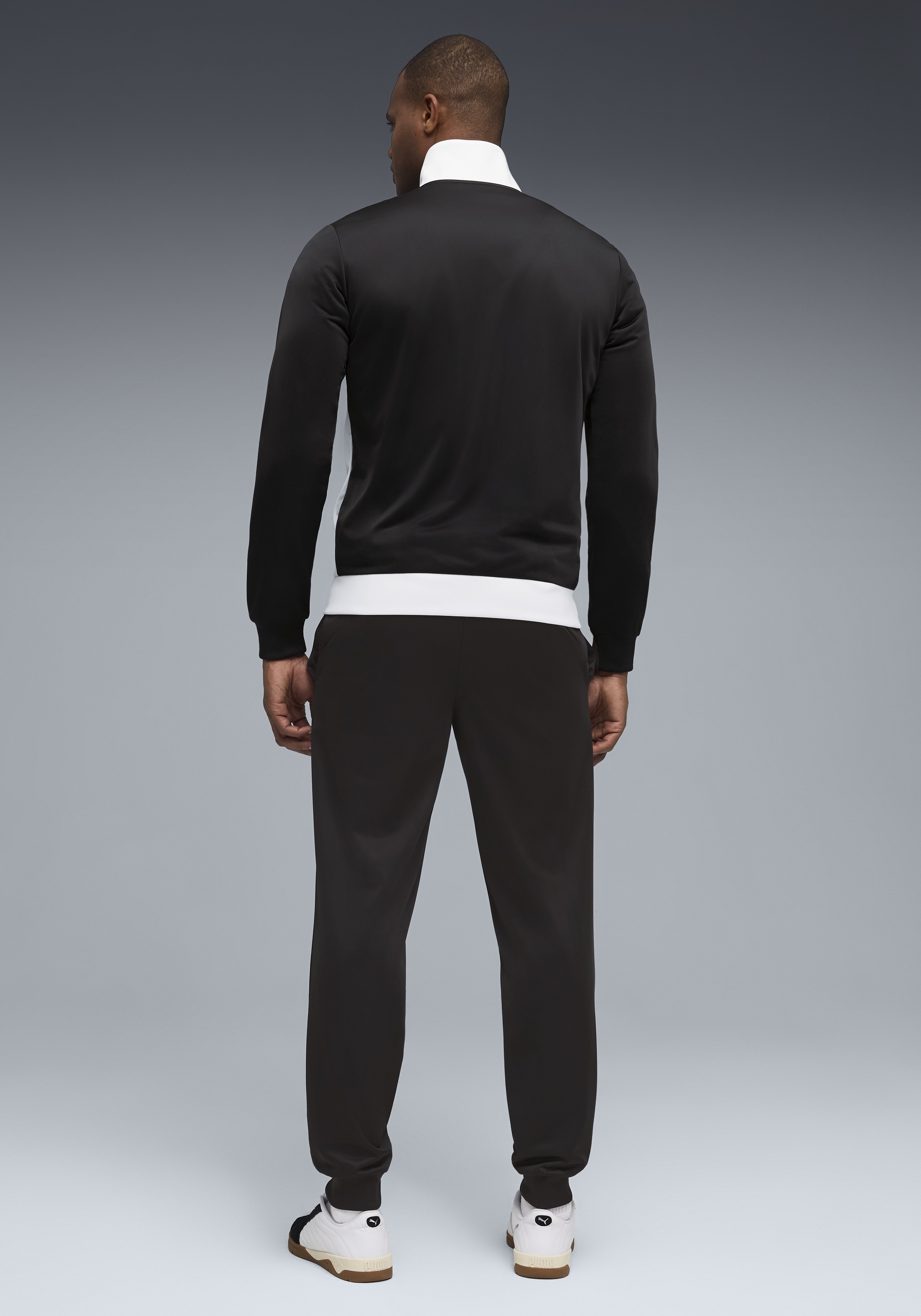 PUMA Trainingsanzug "POLY COLORBLOCK SUIT" 2 tlg. Regular Fit, ohne Kapuze günstig online kaufen