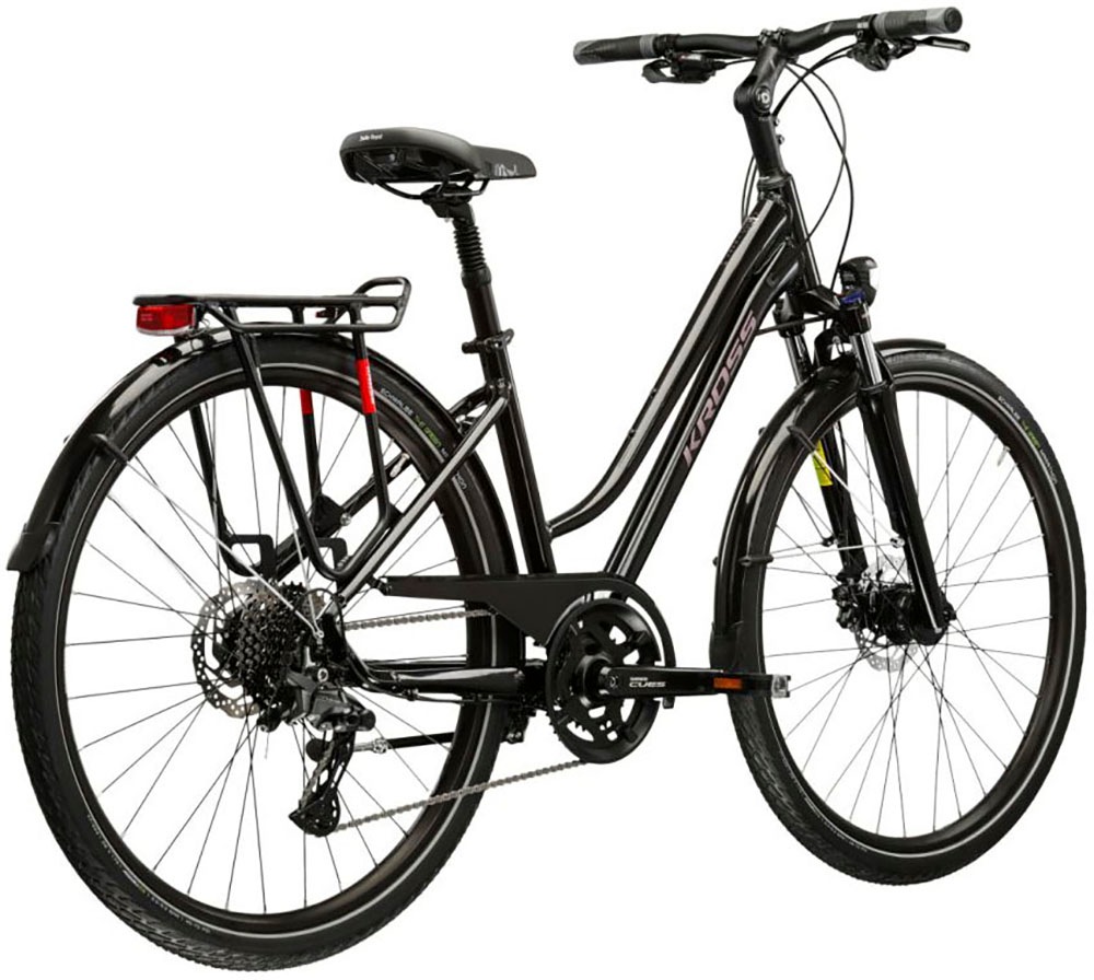 Thumbnail - Kross Trekkingrad "Trekkingrad Trans 7.0 schwarz 20 Gänge" 20 Gang Shimano CUES U6020 Schaltwerk Kettenschaltung