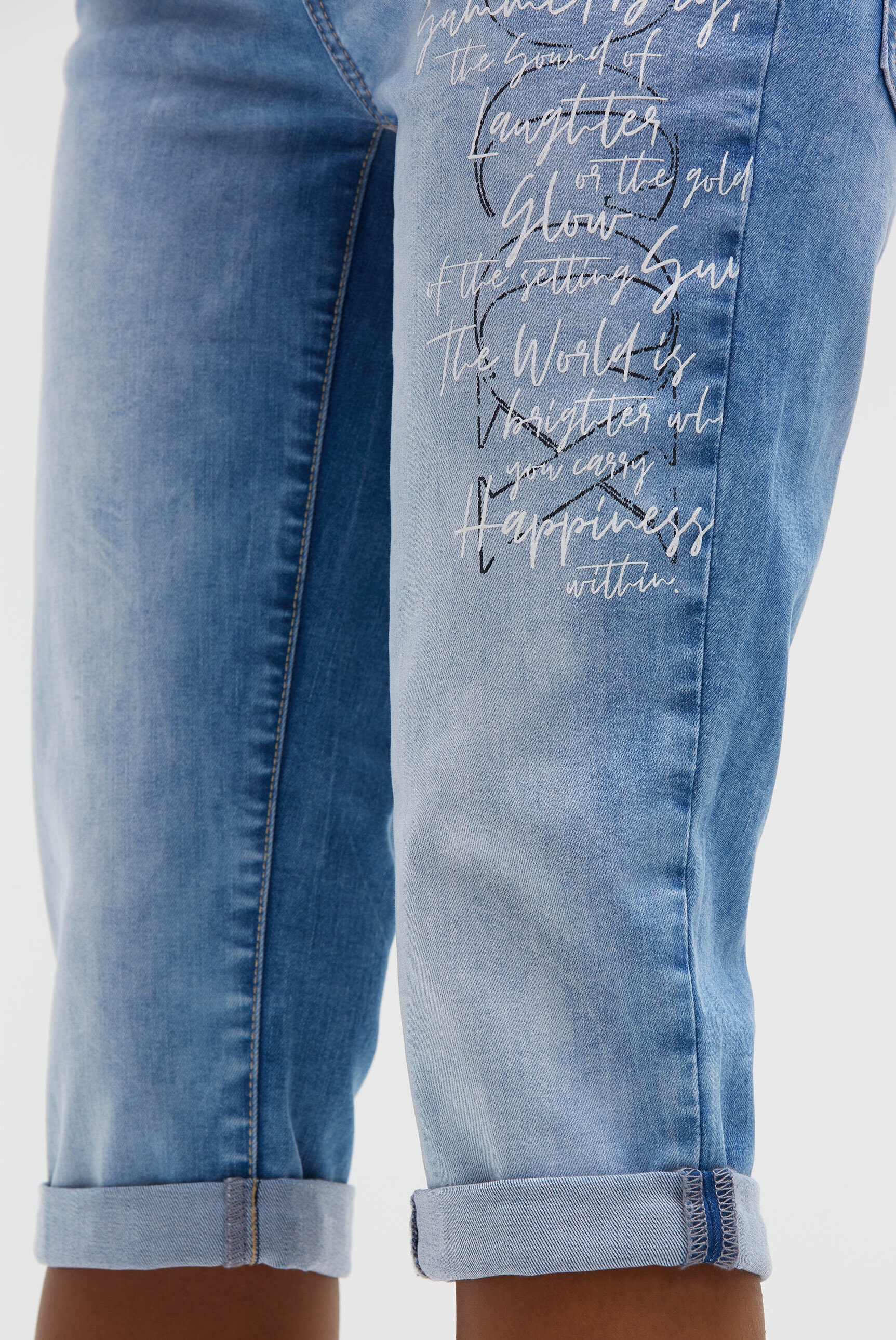 SOCCX Regular-fit-Jeans mit Turn-Up Saum