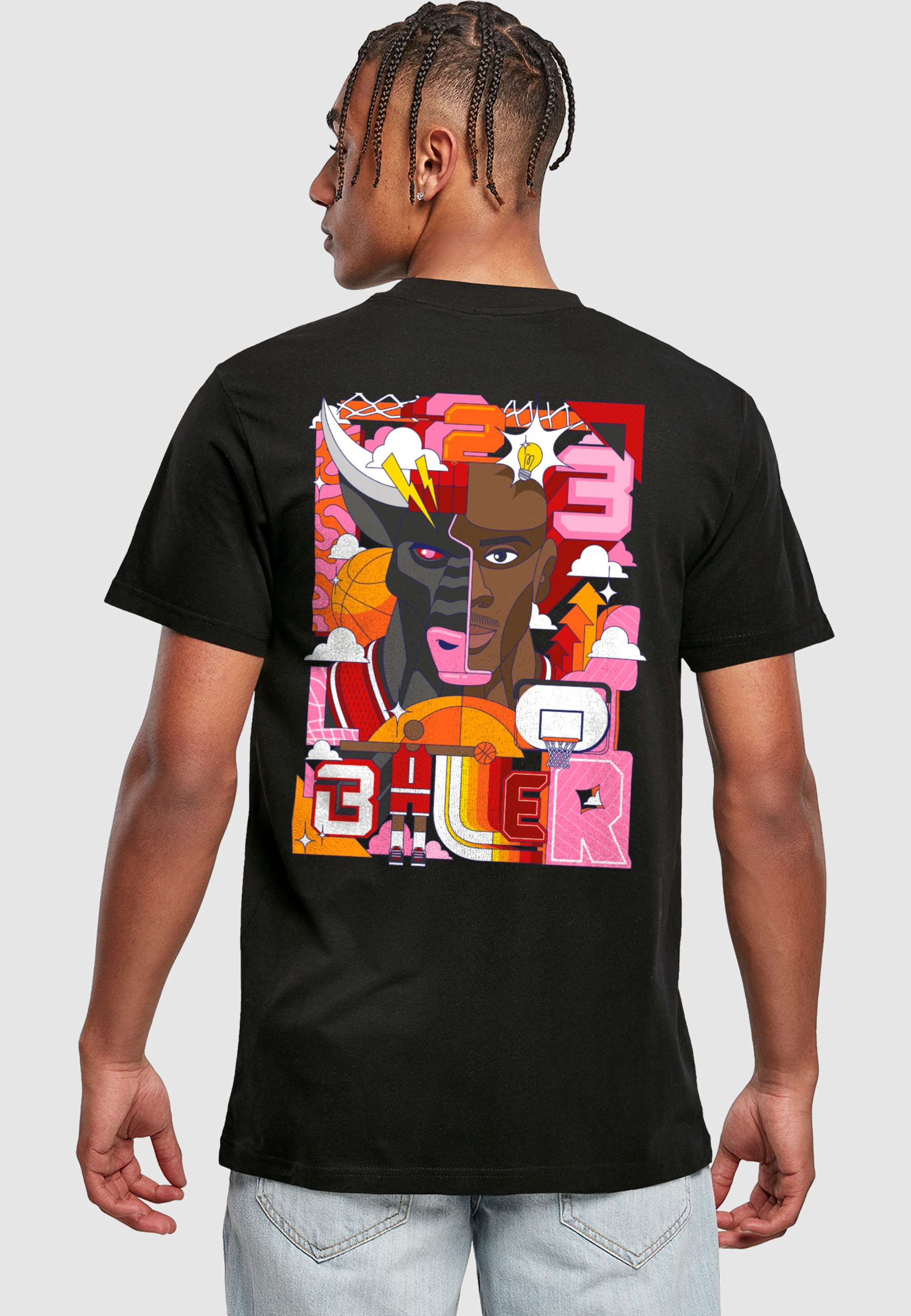 MisterTee T-Shirt »MisterTee Herren Torro Baller Tee« 1 Stk.