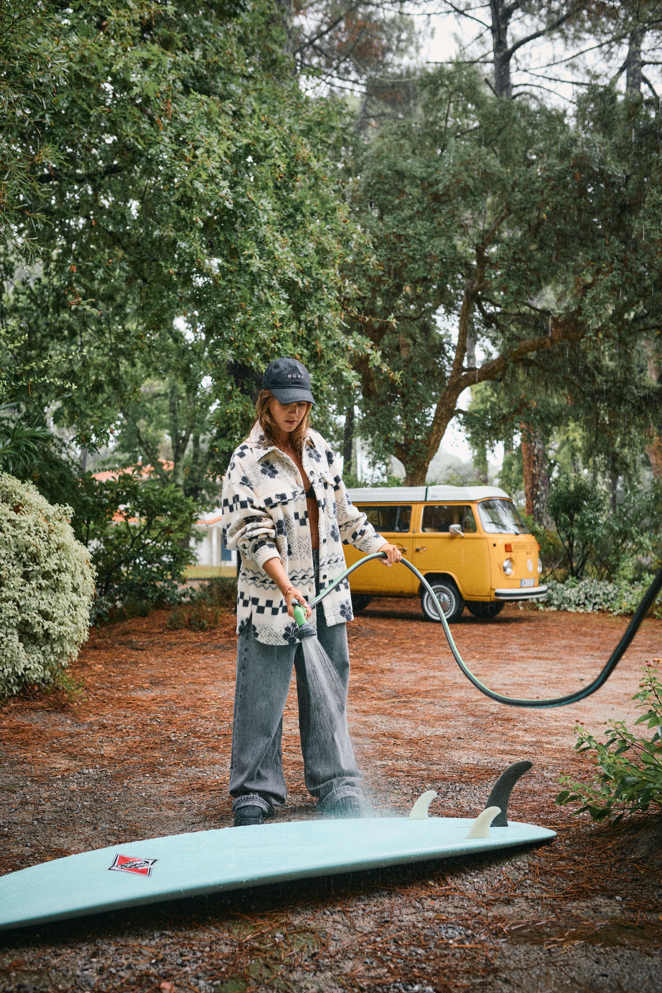 Roxy Fleecejacke »MORNING CRUSH SHACKET« 1 Stk. tlg. mit Kapuze, aus Polyester, sportlicher Stil