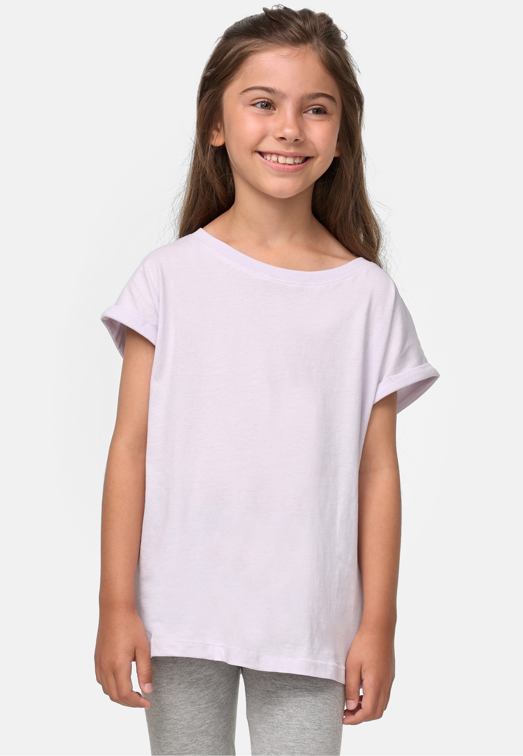 URBAN CLASSICS T-Shirt »Urban Classics Damen Girls Organic Extended Shoulder Tee« 1 Stk.