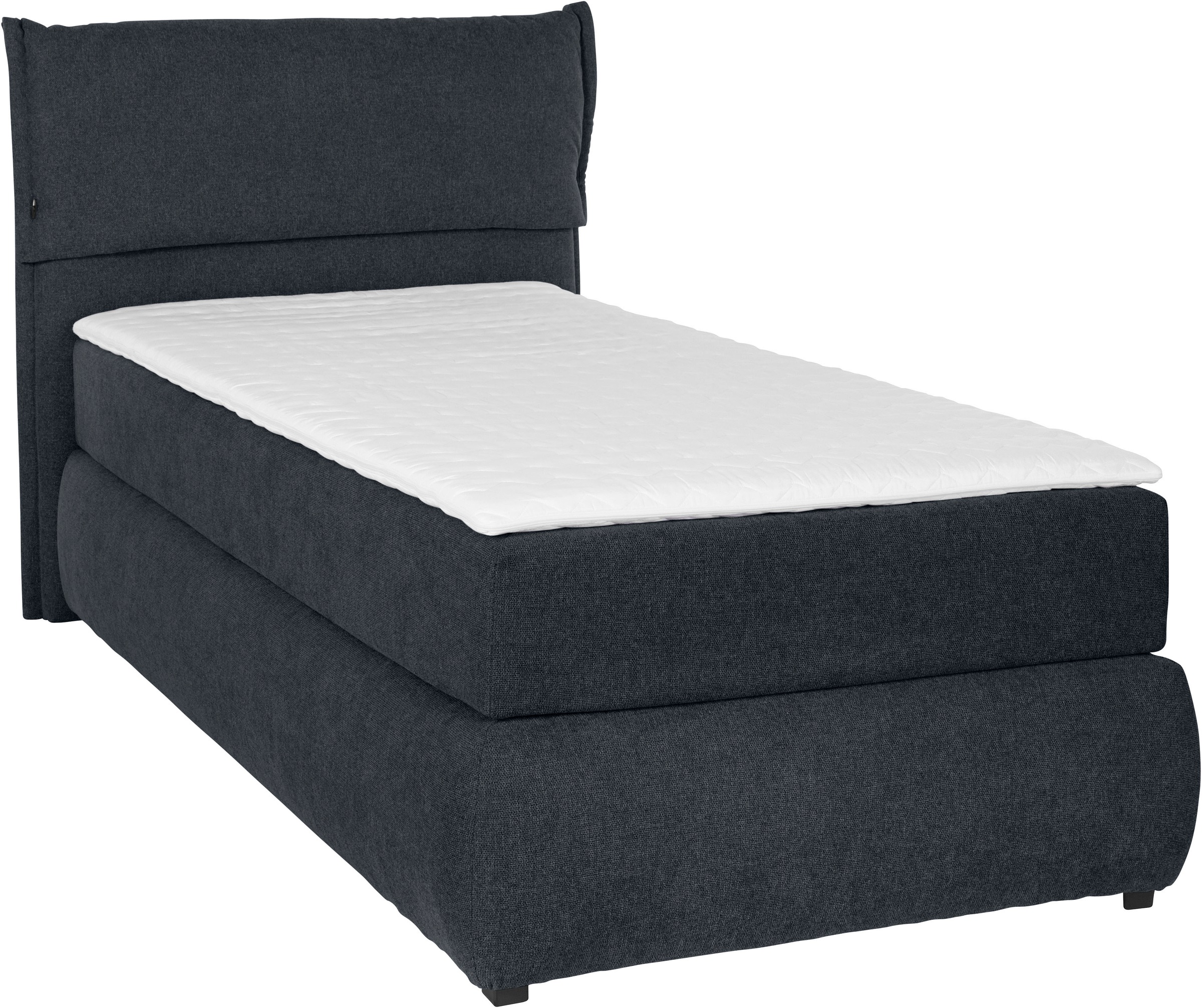 OTTO home Boxspringbett »Jenson« in 4 Farben, 4 Breiten, 3 Matratzenarten in 2 Härtegraden, Topper