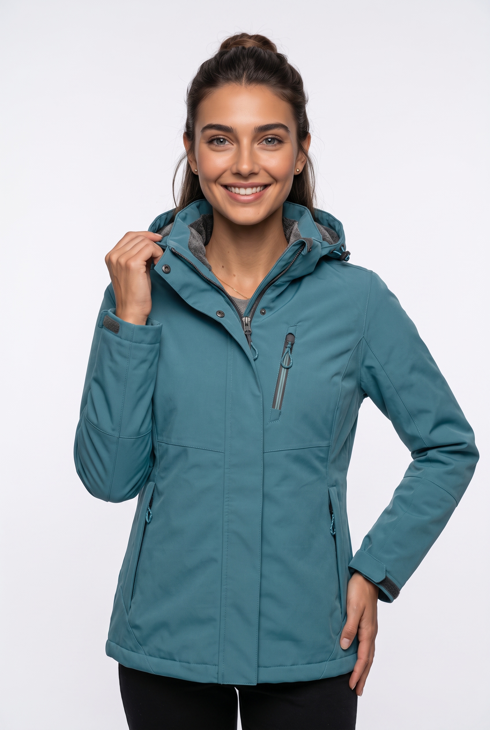 Killtec Funktionsjacke "KOW 140 WMN JCKT" mit Kapuze wasserdicht mit 10.000 mm Wassersäule, atmungsaktiv