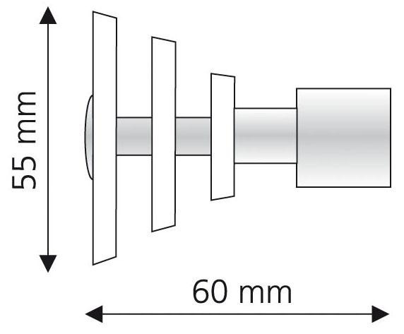 Liedeco Gardinenstangen-Endstück "Luna" für Gardinenstangen Ø 16 mm günstig online kaufen