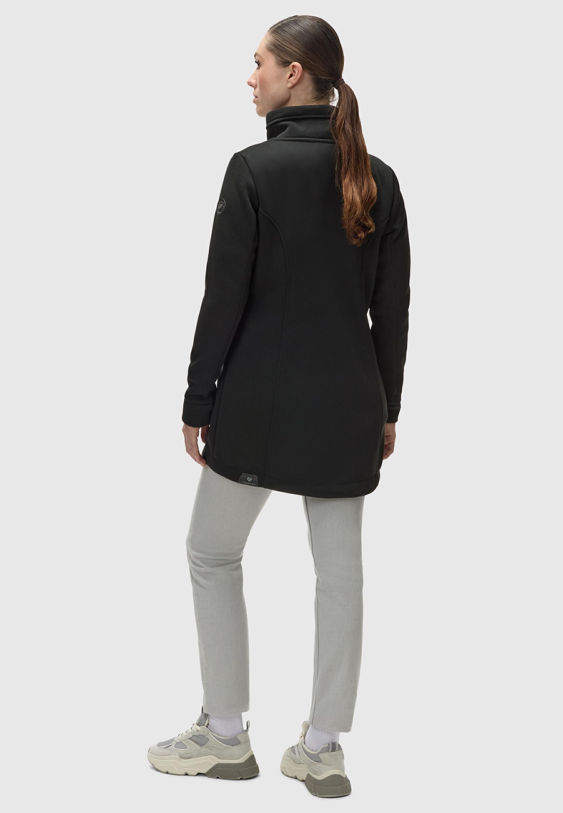 Ragwear Sweatjacke »Letrice Bonded«, Elegante Zip-Jacke mit hohem Kragen in Feinstrickoptik