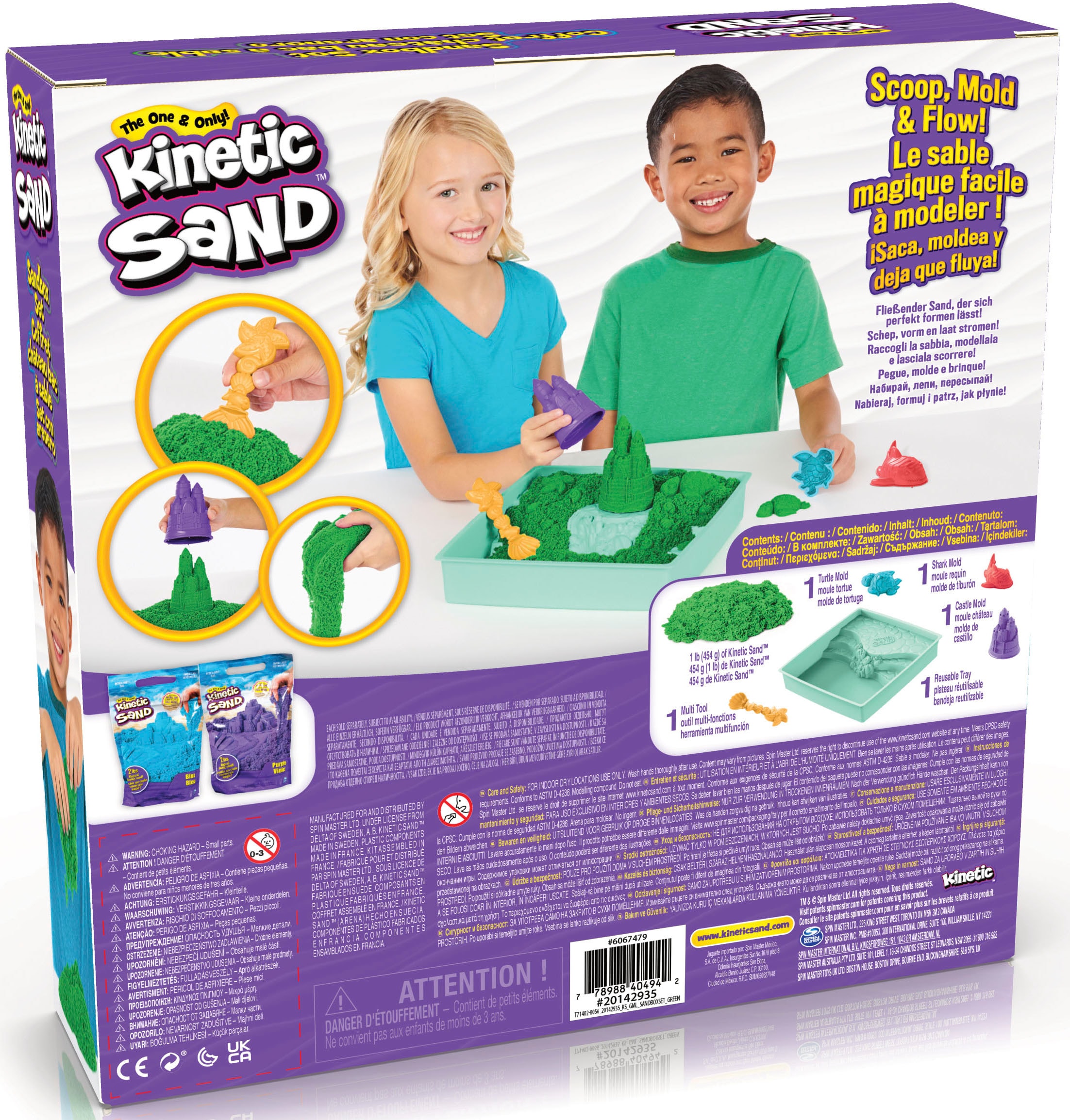 Spin Master Kreativset »Kinetic Sand - Box 454 g - Grün«