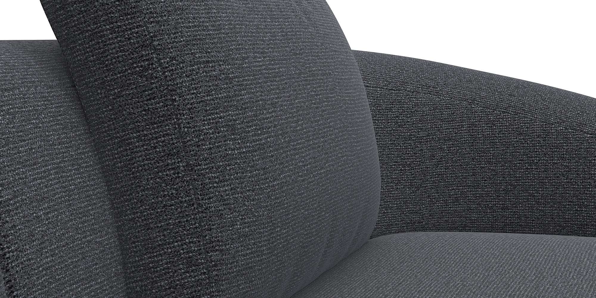 FLEXLUX Wohnlandschaft »Torino, rund, L-Form, Sofa-Ecke mit Recamiere, Longchair-Sofa«, Modernes, organisches Sofa-Design, Kaltschaum, Wellenunterfederung