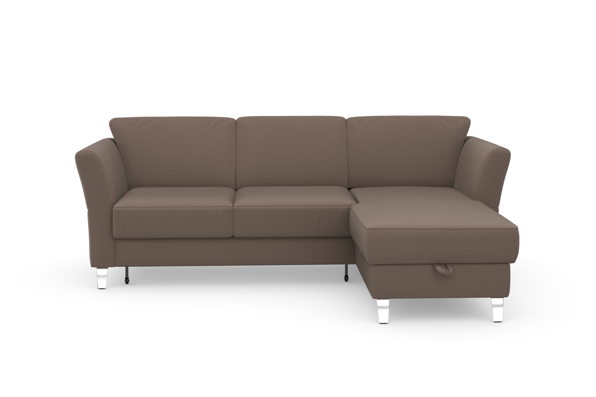 sit&more Ecksofa "Visby L-Form", wahlweise mit Bettfunktion und Bettkasten, günstig online kaufen