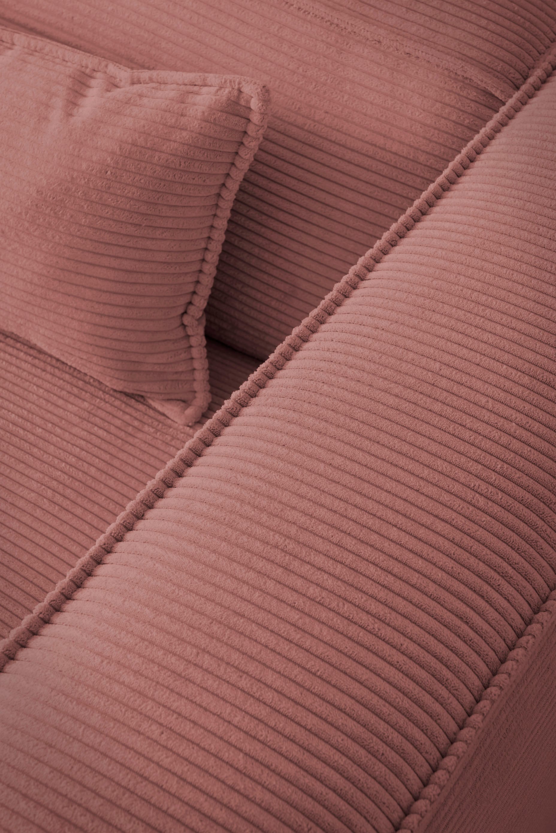 LeGer Home by Lena Gercke Polsterecke »PIARA XXL, L-Form mit Schlaffunktion, Big-Sofa in Cord o. Leinenoptik«, Hocker stellbar zum Schlafsofa (Krokodilverbinder), tiefe Sitzfläche