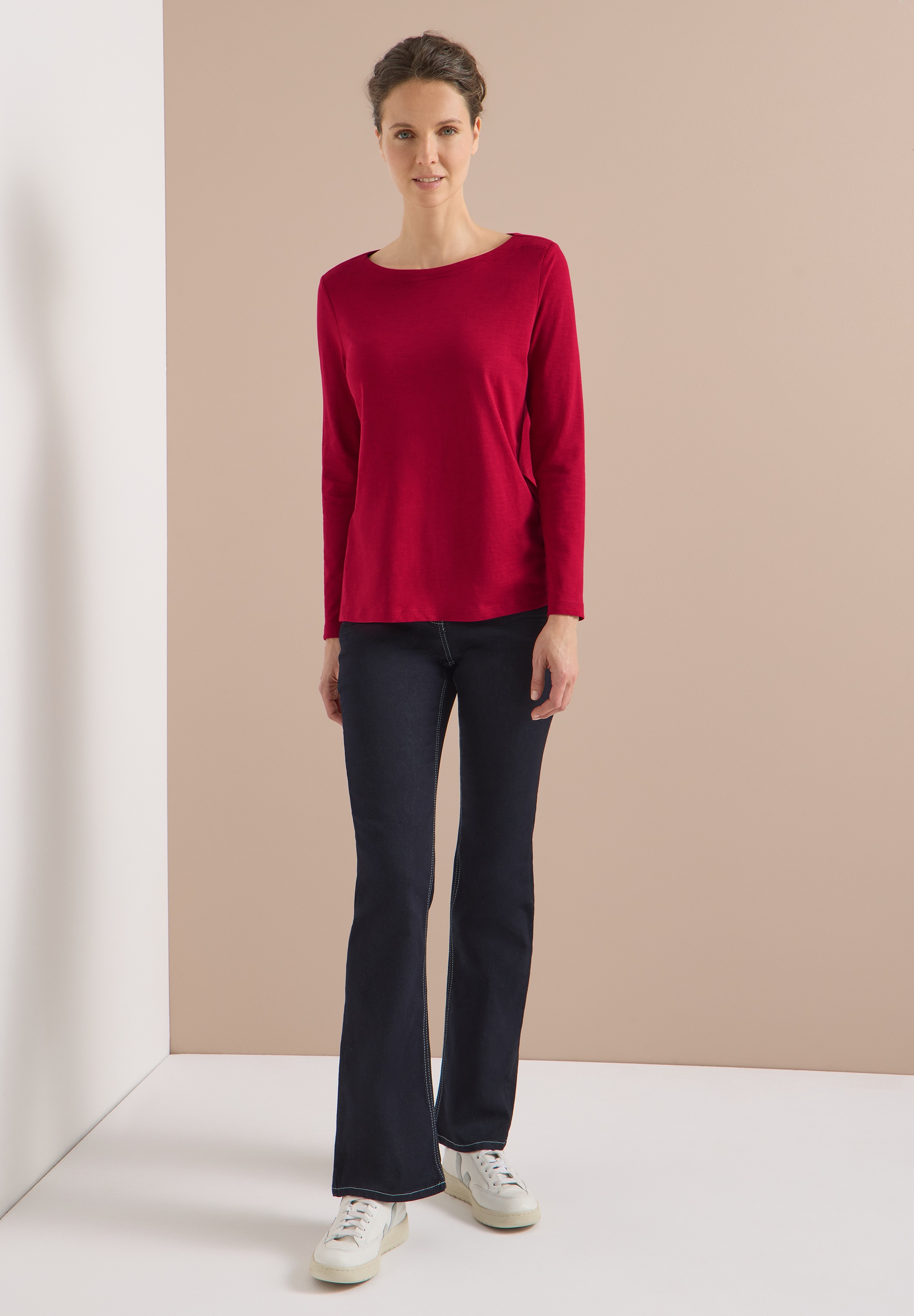 Thumbnail - Cecil Langarmshirt aus reiner Baumwolle