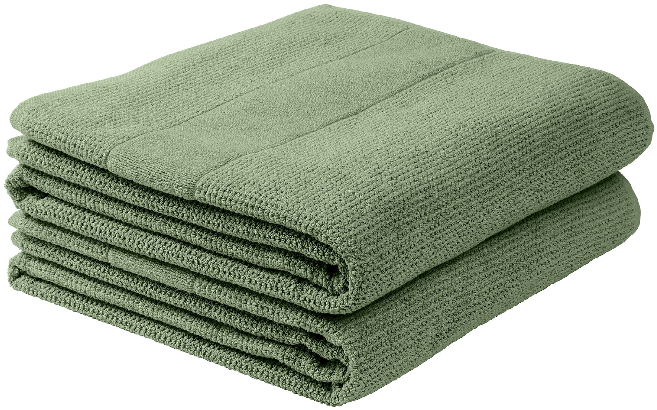 Schiesser Duschtücher "Turin aus 100% Baumwolle in dezenter Reiskornoptik" MADE IN GREEN by OEKO-TEX
