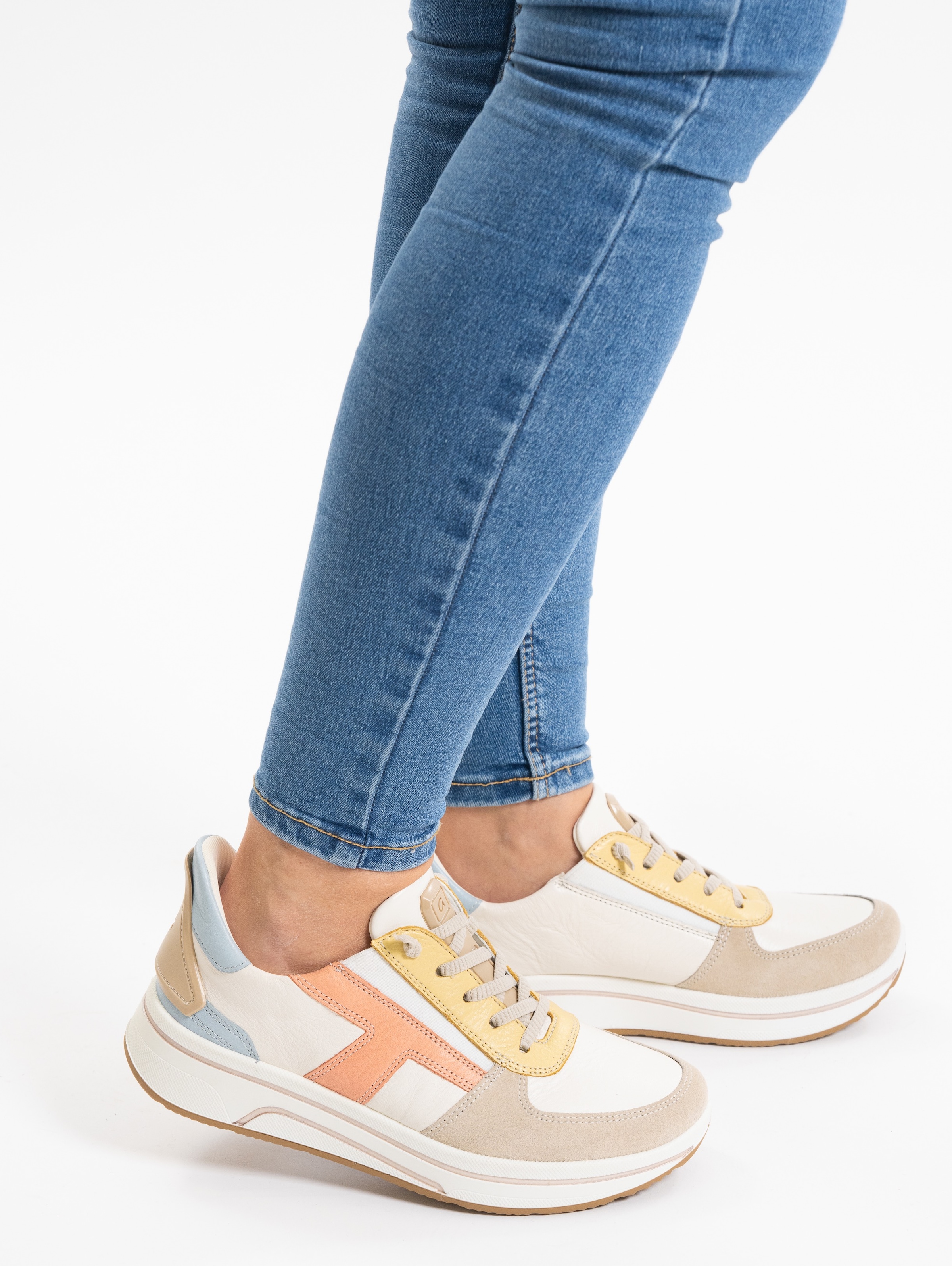 Ara Slip-On Sneaker »SAPPORO«, Freizeitschuh, Schnürschuh mit Frottee-Futter, H-Weite