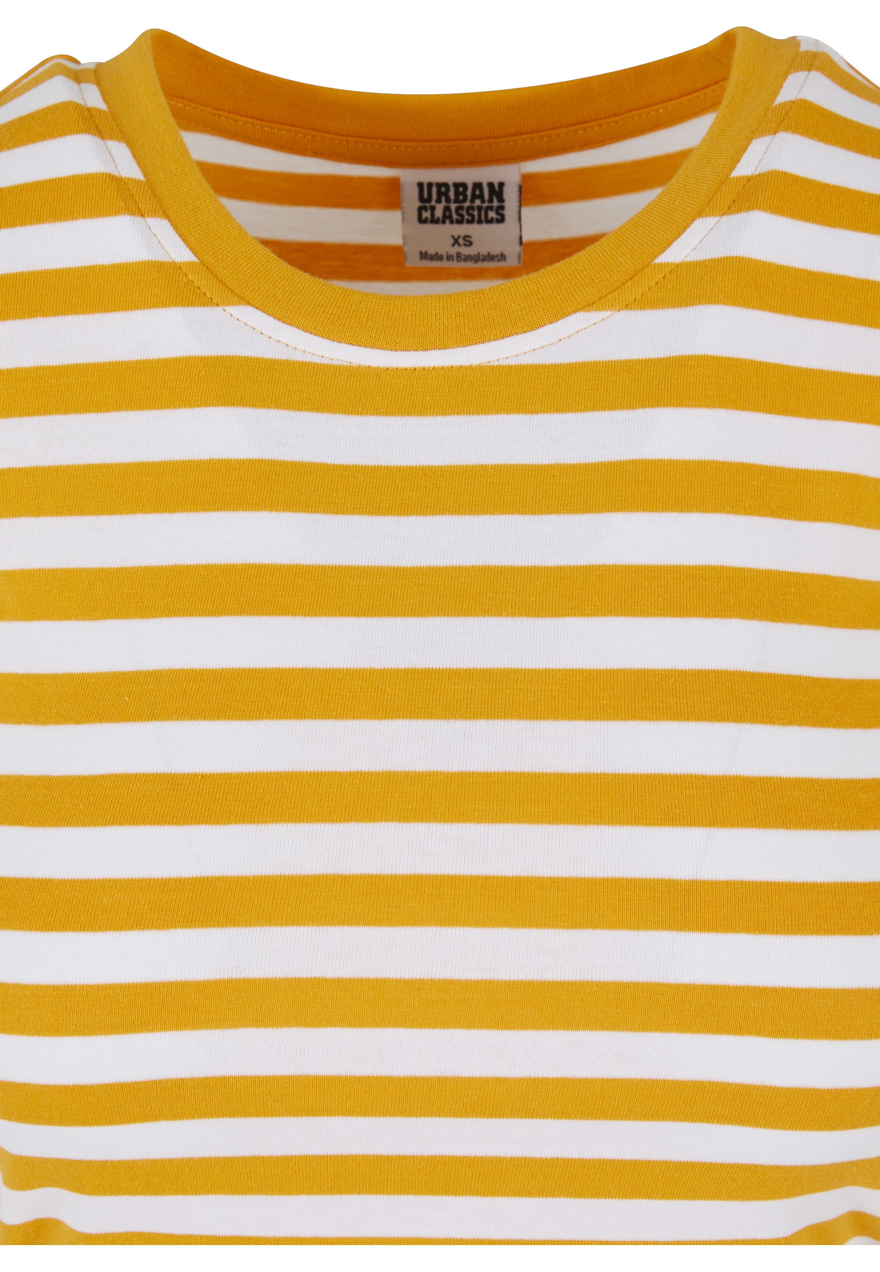 URBAN CLASSICS T-Shirt »Urban Classics Damen Ladies Short Striped Tee« 1 Stk.
