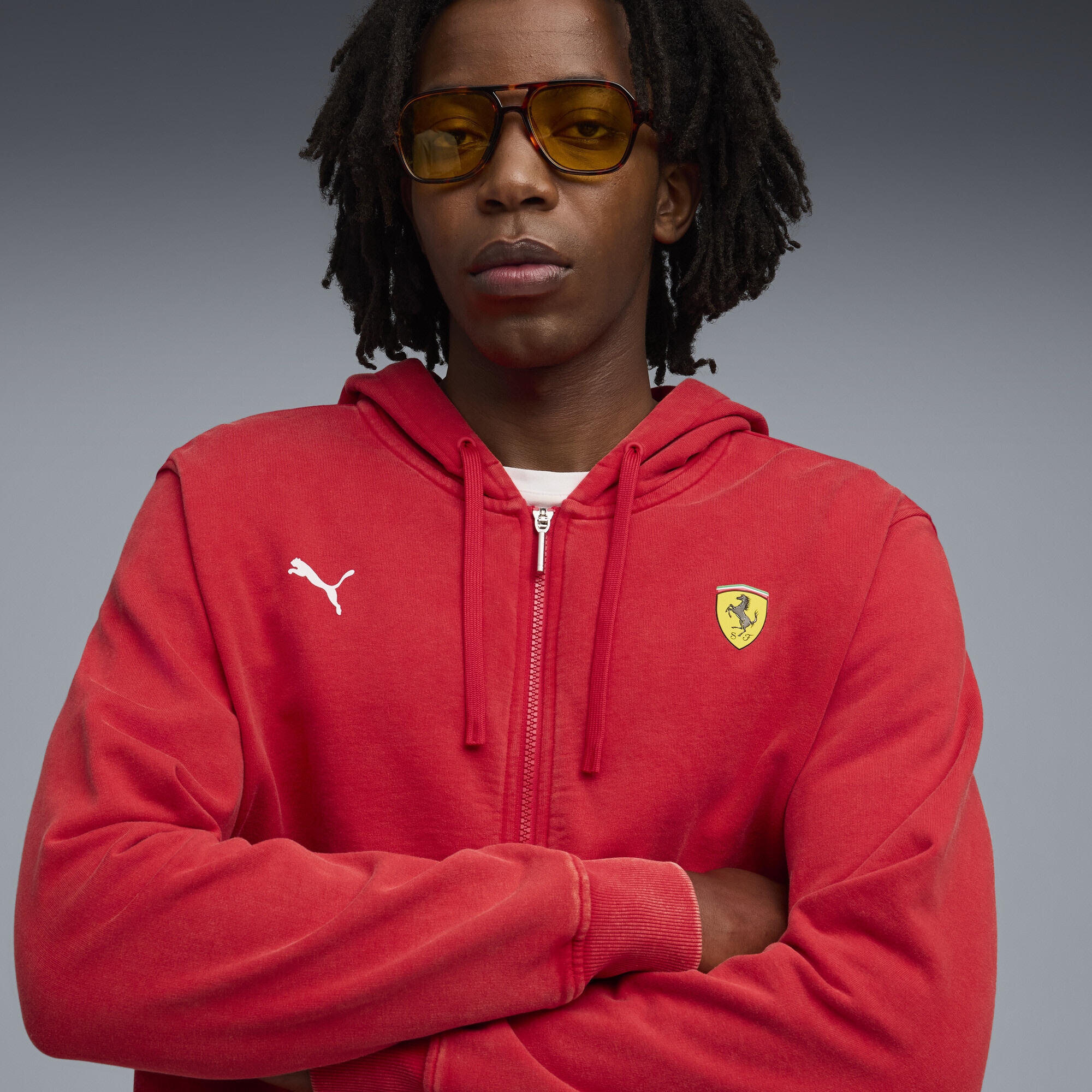 PUMA Sweatjacke »Scuderia Ferrari Sportswear Sweat-Kapuzenjacke Herren«