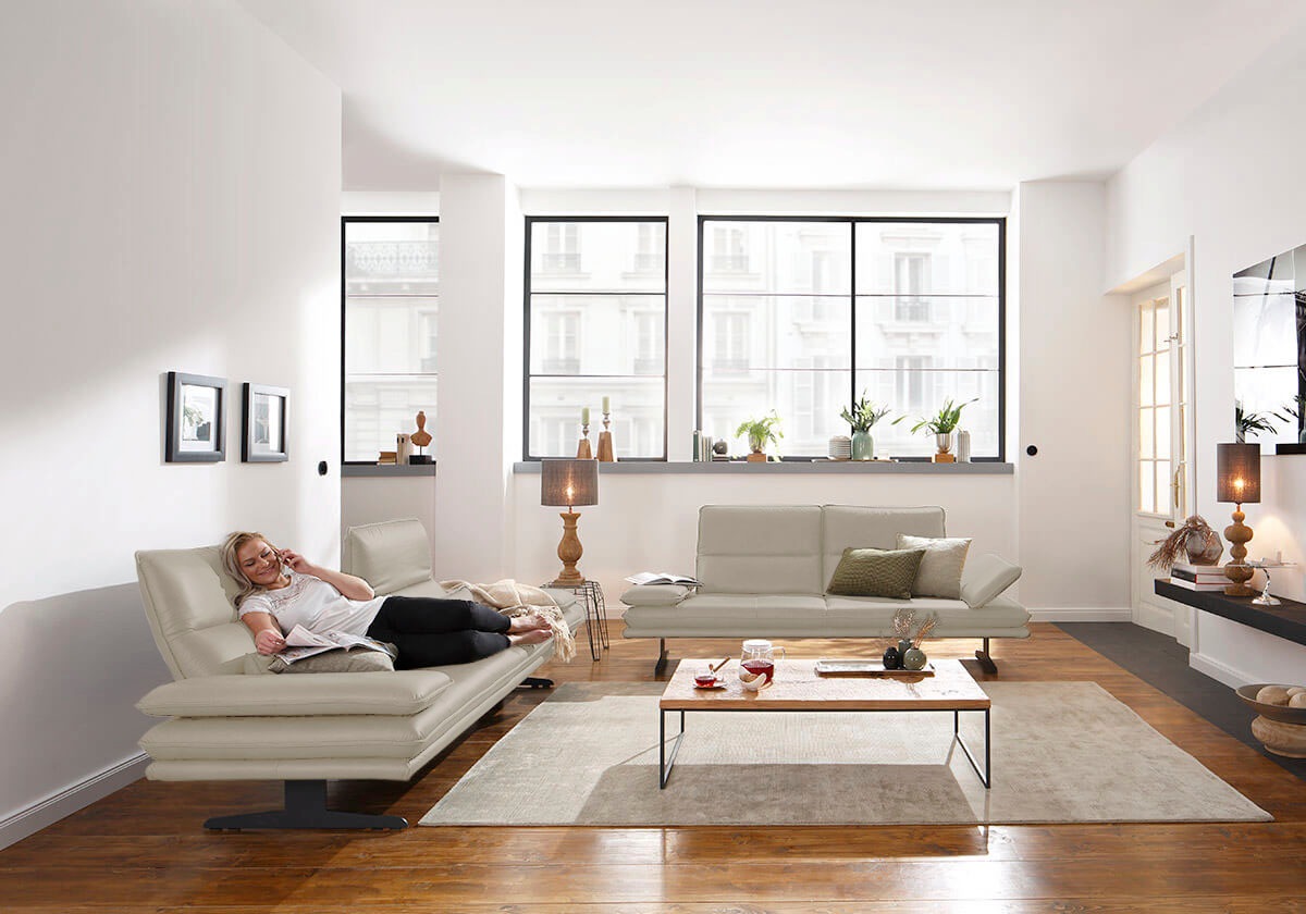W.SCHILLIG 2,5-Sitzer »broadway, Designsofa mit tollem Sitzkomfort«, Sitztiefenverstellung, Kopfteil- & Seitenteilverstellung, Breite 216cm