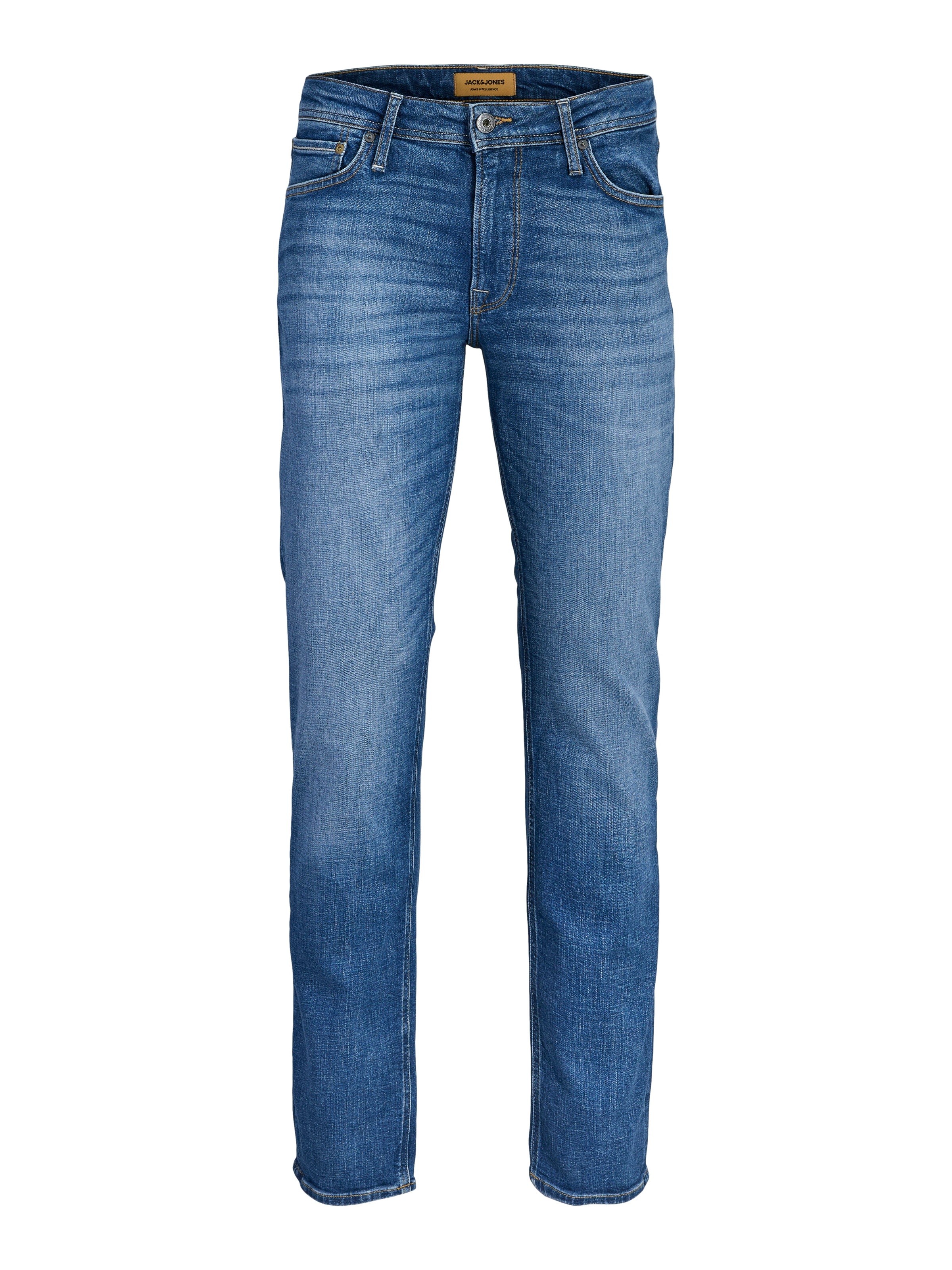 Thumbnail - Jack & Jones Regular-fit-Jeans "JJICLARK mit Used-Look und Stretch für den Alltag" mit Abriebeffekten