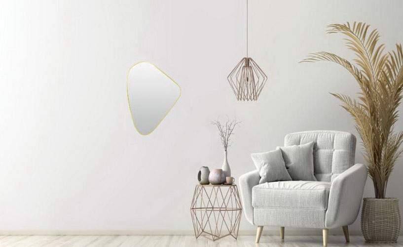 Spiegel 25 x 34 cm  ¦ gold ¦ Glas,Aluminium,Holzwerkstoff,Metall ¦ Maße (cm günstig online kaufen