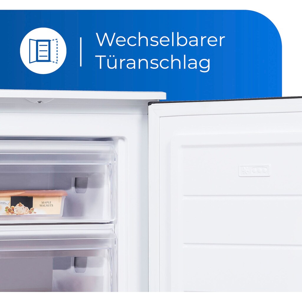 exquisit Gefrierschrank »GS81-040E weiss«, 85 cm hoch, 58 cm breit