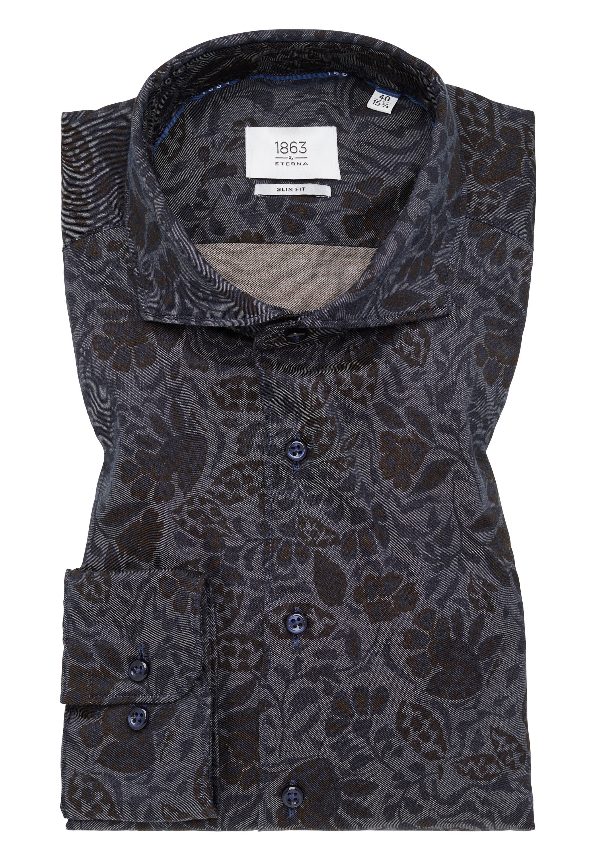 Eterna Langarmhemd »SLIM FIT« EASY IRON (bügelleicht)