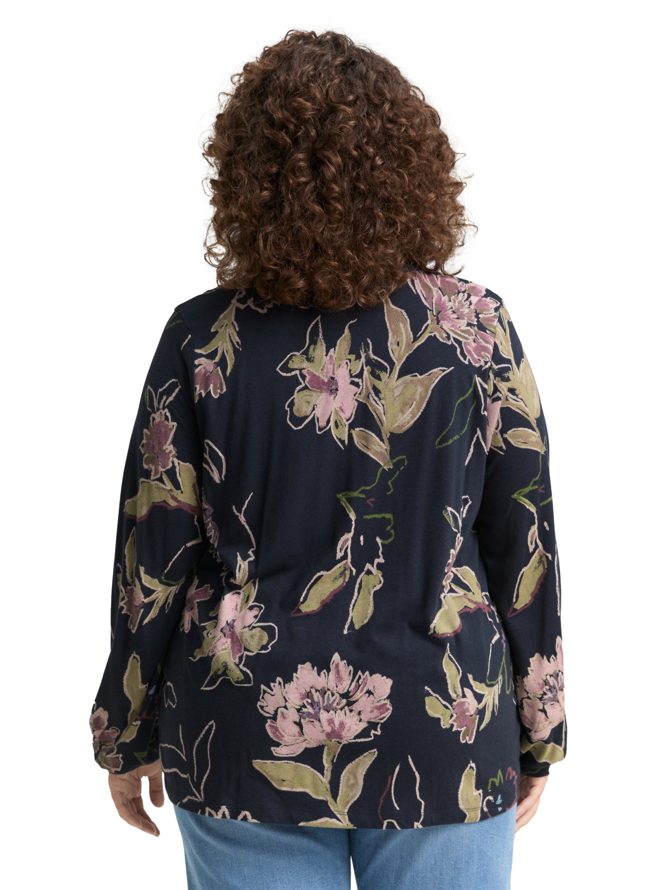 TOM TAILOR PLUS Blusenshirt, mit All-Over Print günstig online kaufen