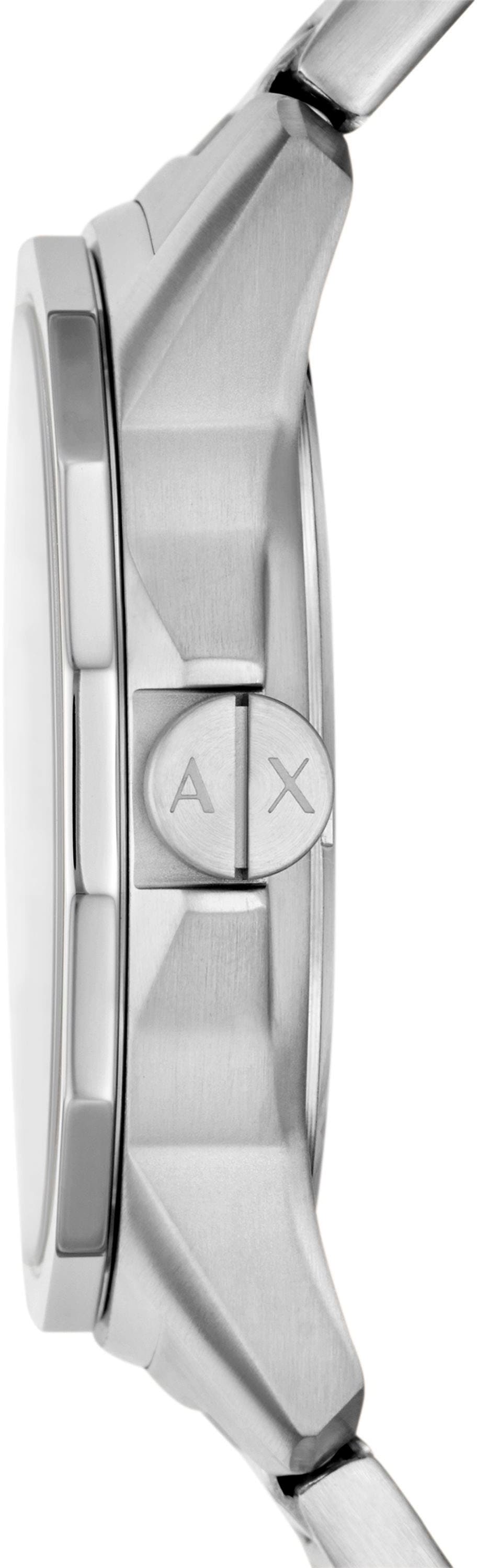 ARMANI EXCHANGE Quarzuhr, Armbanduhr, Herrenuhr, Edelstahlarmband, analog, Tag, Wochentag