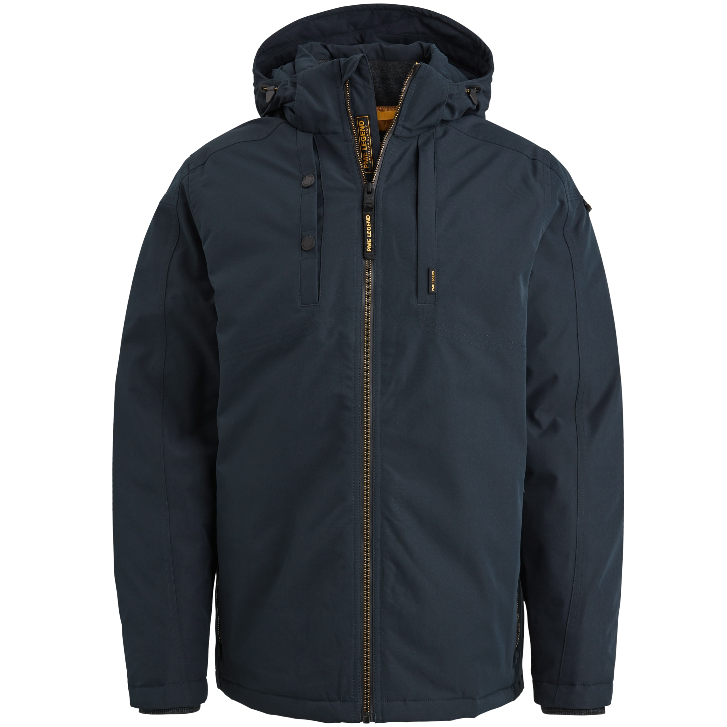 PME LEGEND Outdoorjacke »Semi long jacket STEARPACKER Ottoman«, mit Kapuze, mit Kapuze