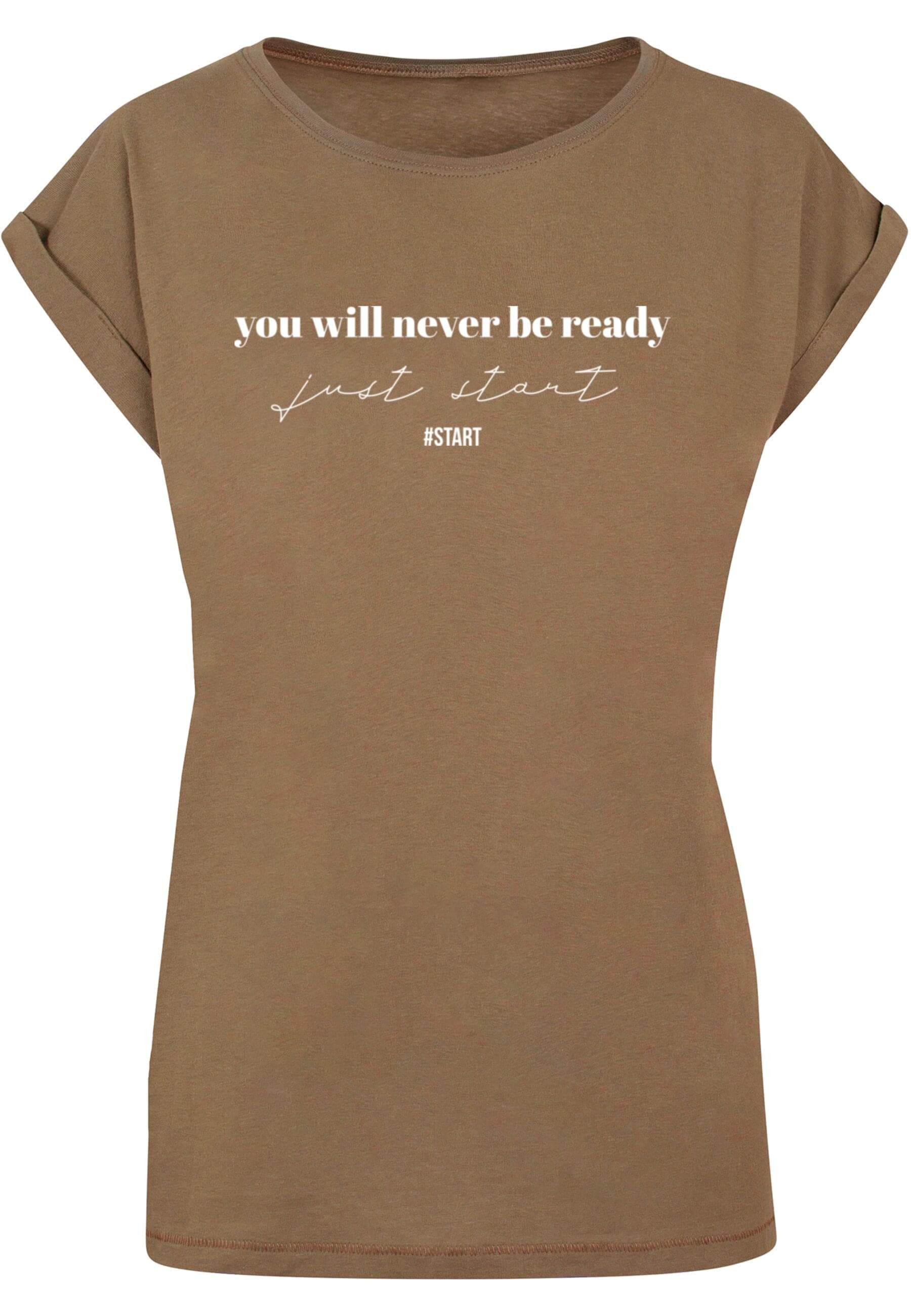 Merchcode T-Shirt "Merchcode Damen Ladies Just Start T-Shirt", (1 tlg.) günstig online kaufen