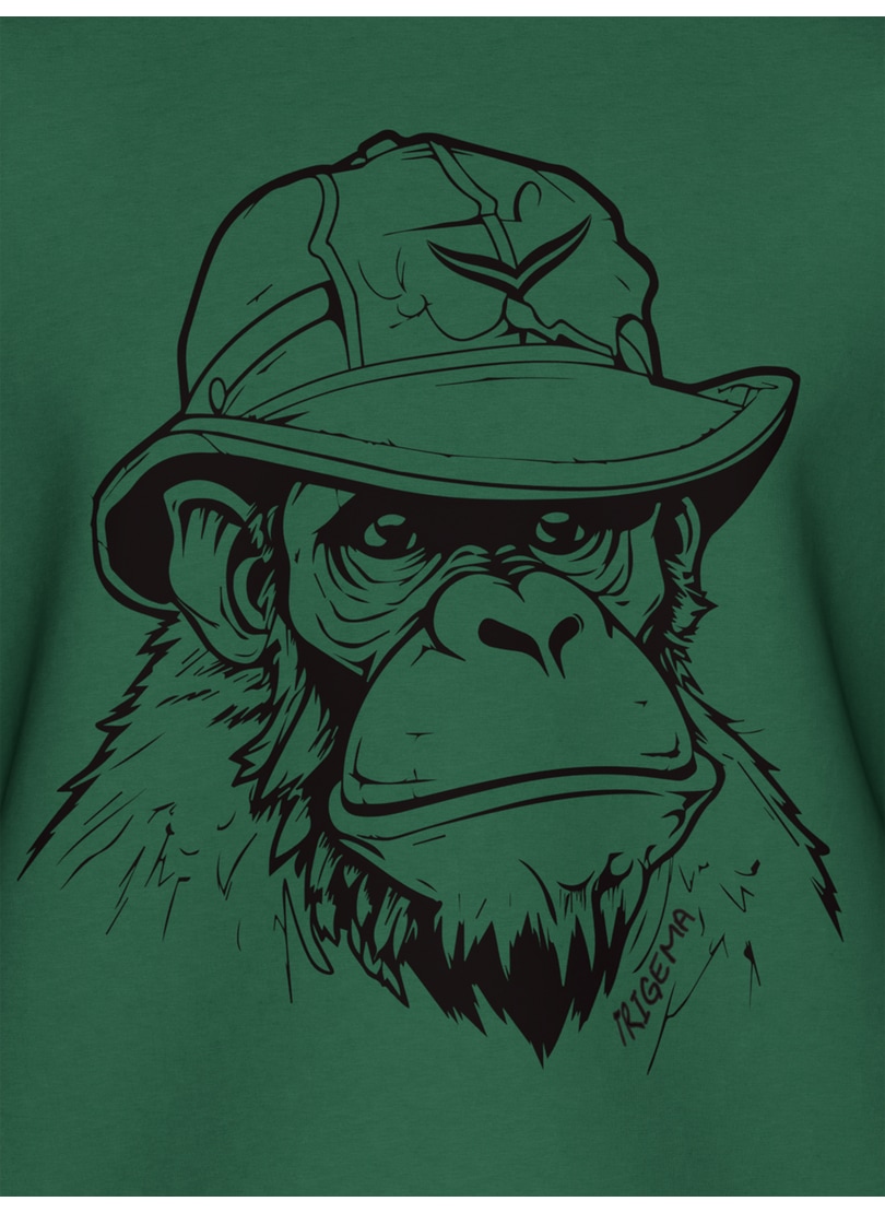 Trigema T-Shirt »TRIGEMA T-Shirt mit Affen-Printmotiv«, (1 tlg.)